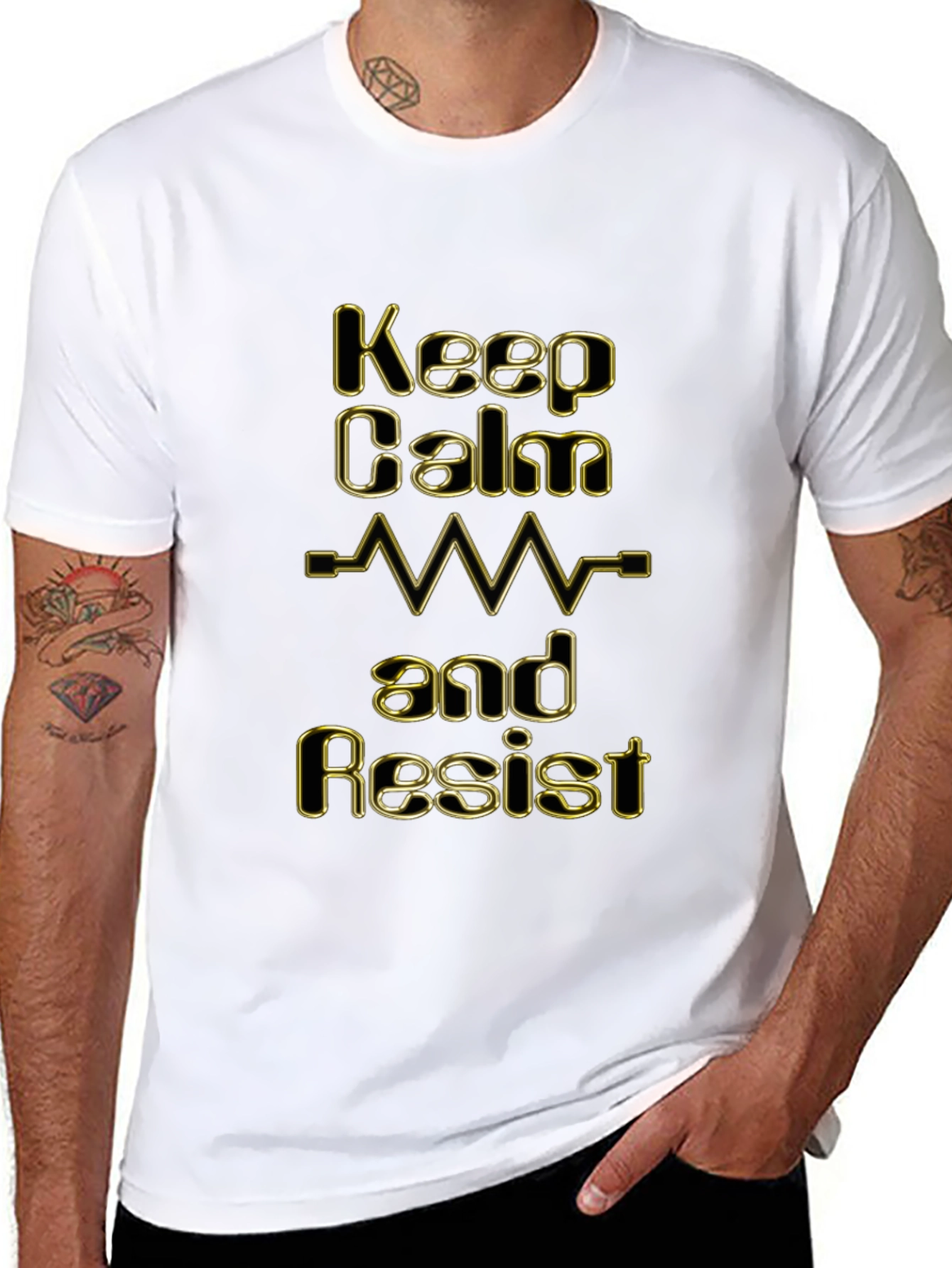 Keep Calm and Resist Graphic Tee