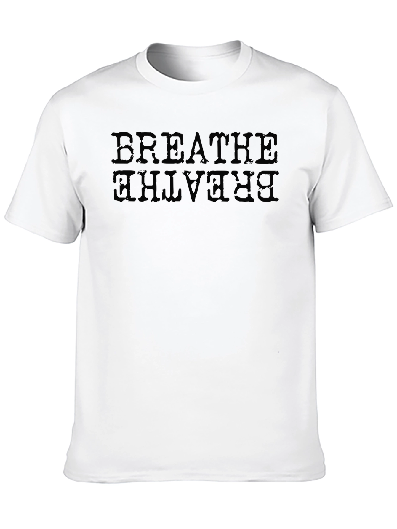 Breathe Graphic Print Crew Neck T-Shirt