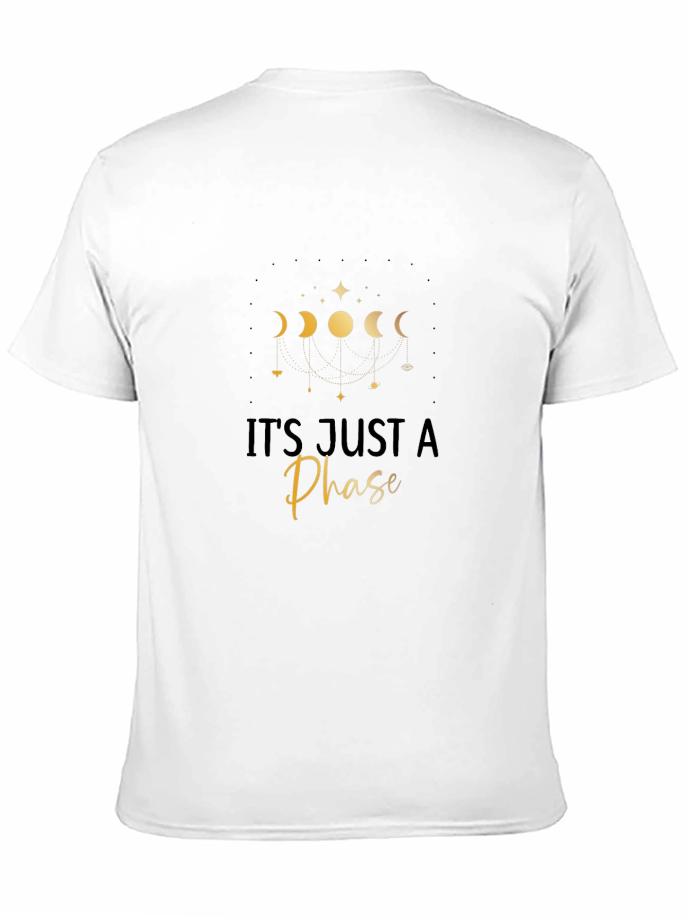 Its Just a Phase Graphic Tee - Black Cotton