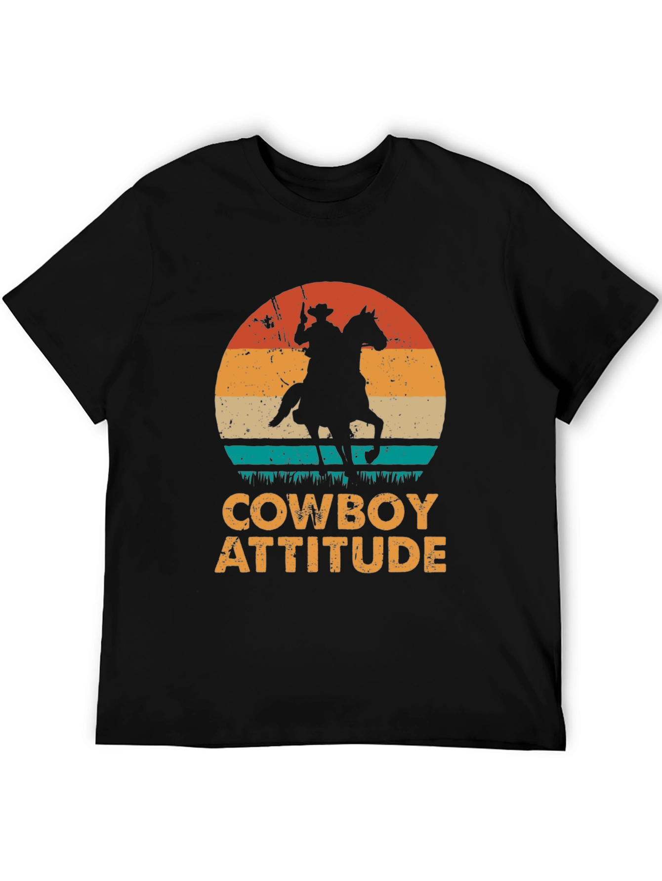 Cowboy Attitude Graphic T-Shirt