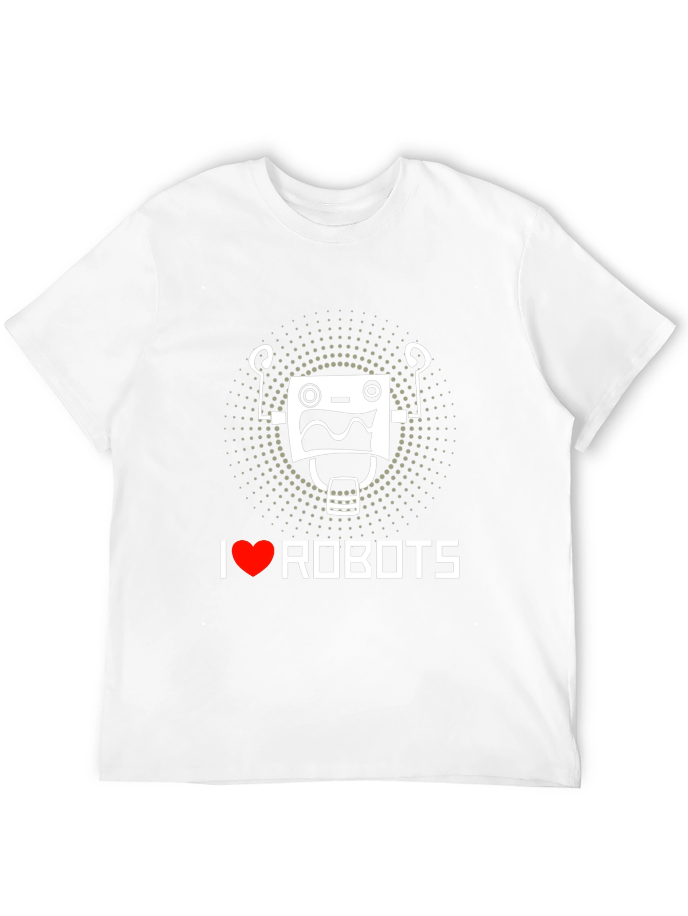 I Love Robots T-Shirt - Black