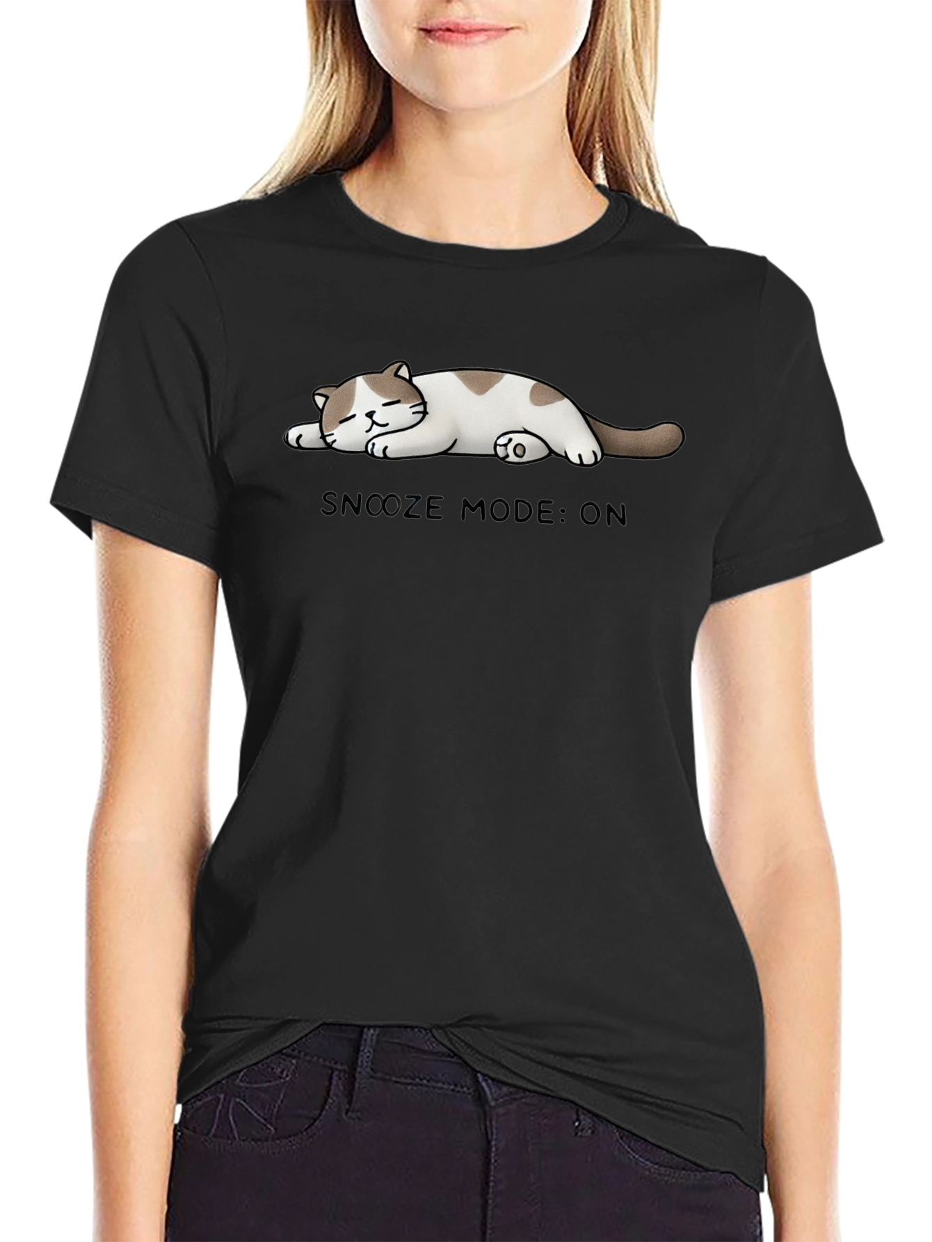 Snooze Mode: ON Cat T-Shirt