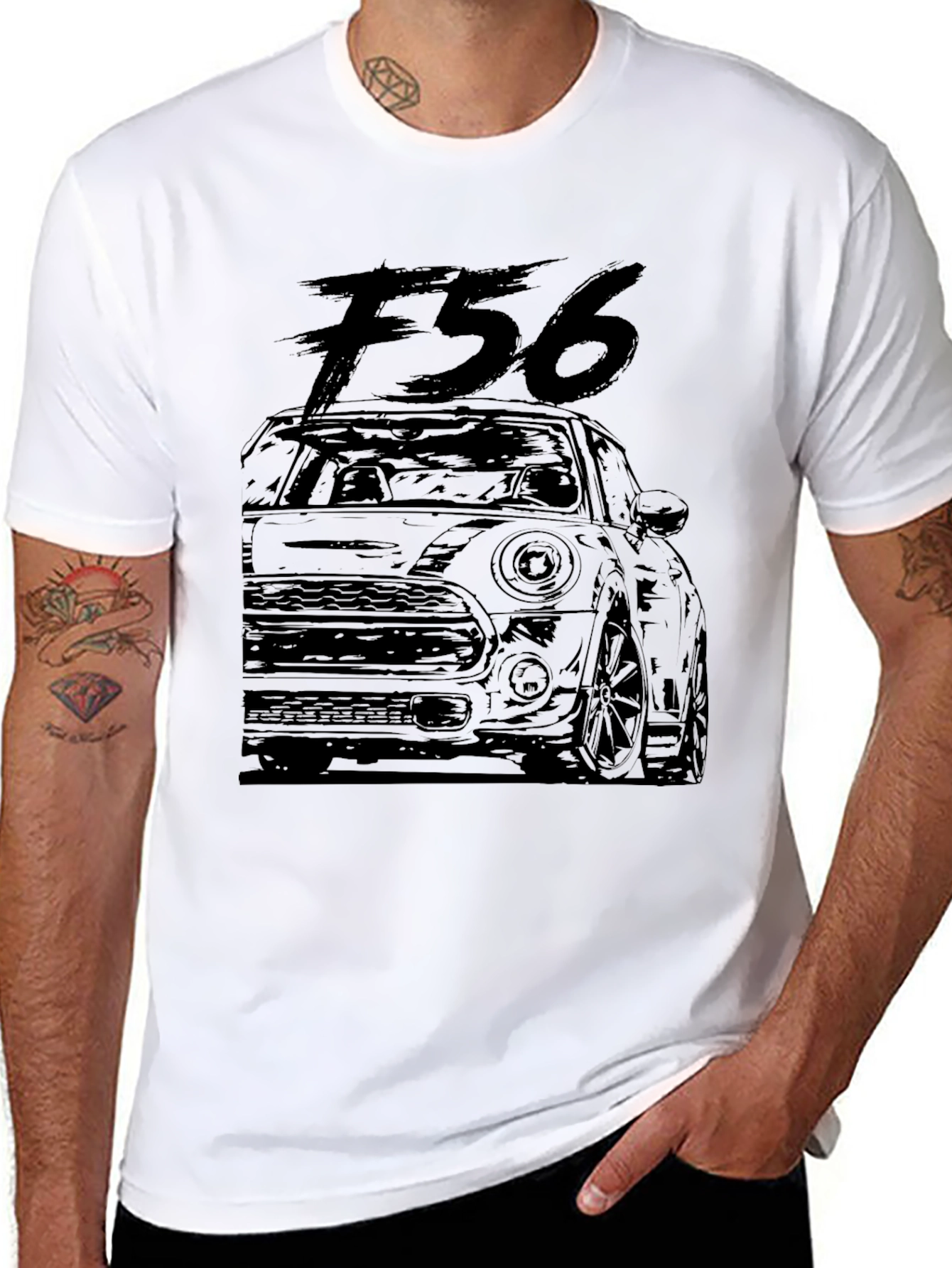 Mini Cooper F56 Car Enthusiast Black T-Shirt