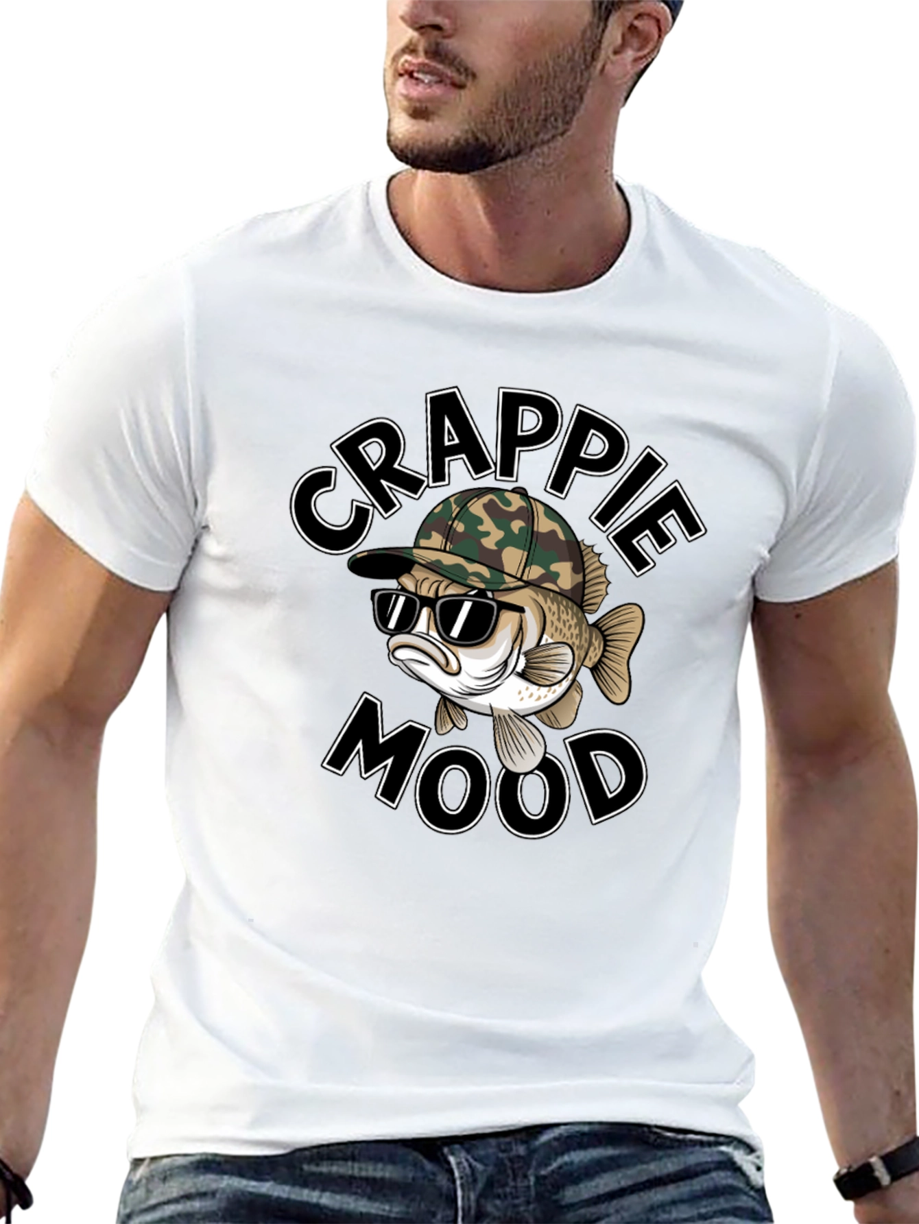 Crappie Mood Fishing T-Shirt - Angler Gift