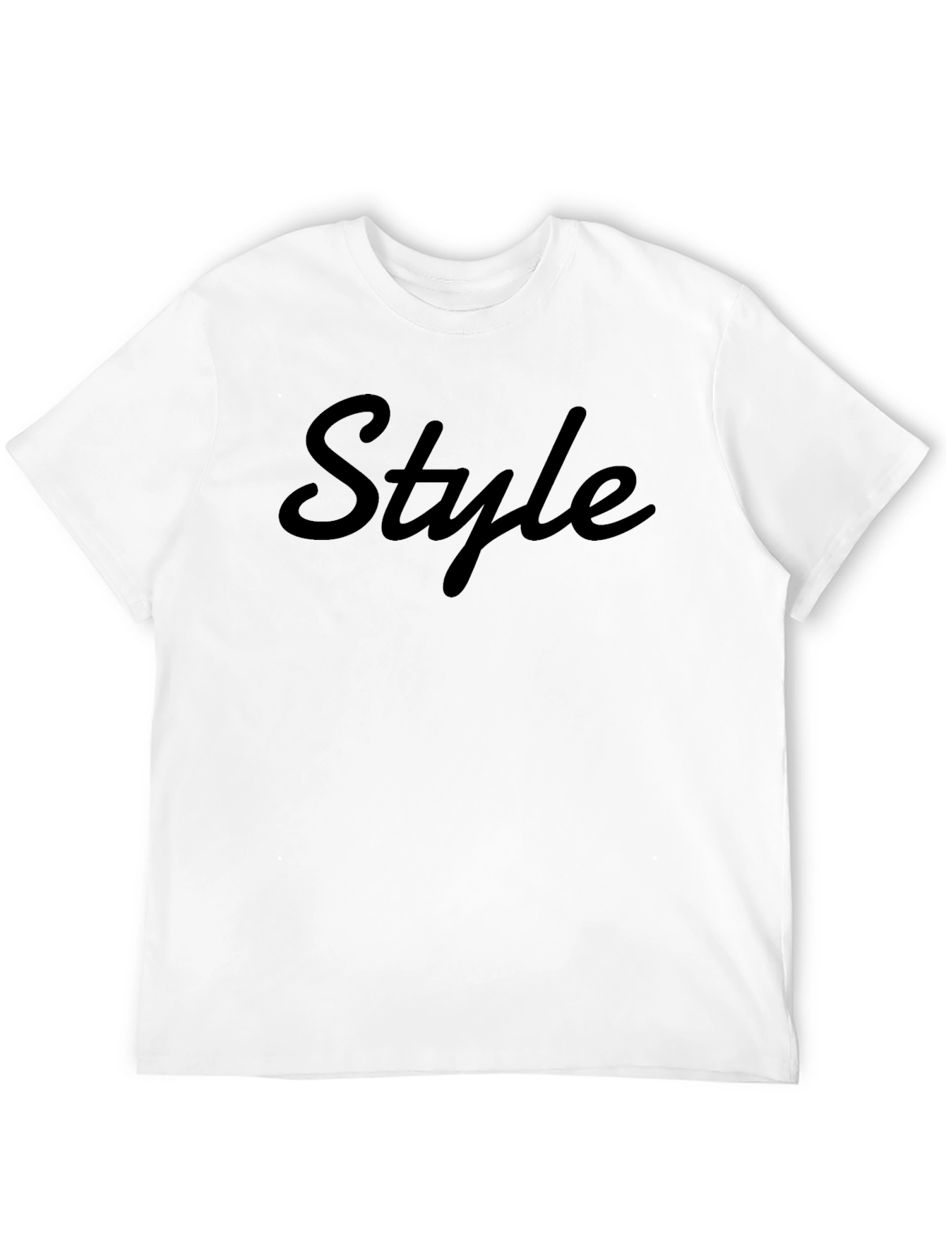 Mens Black Style Graphic Tee