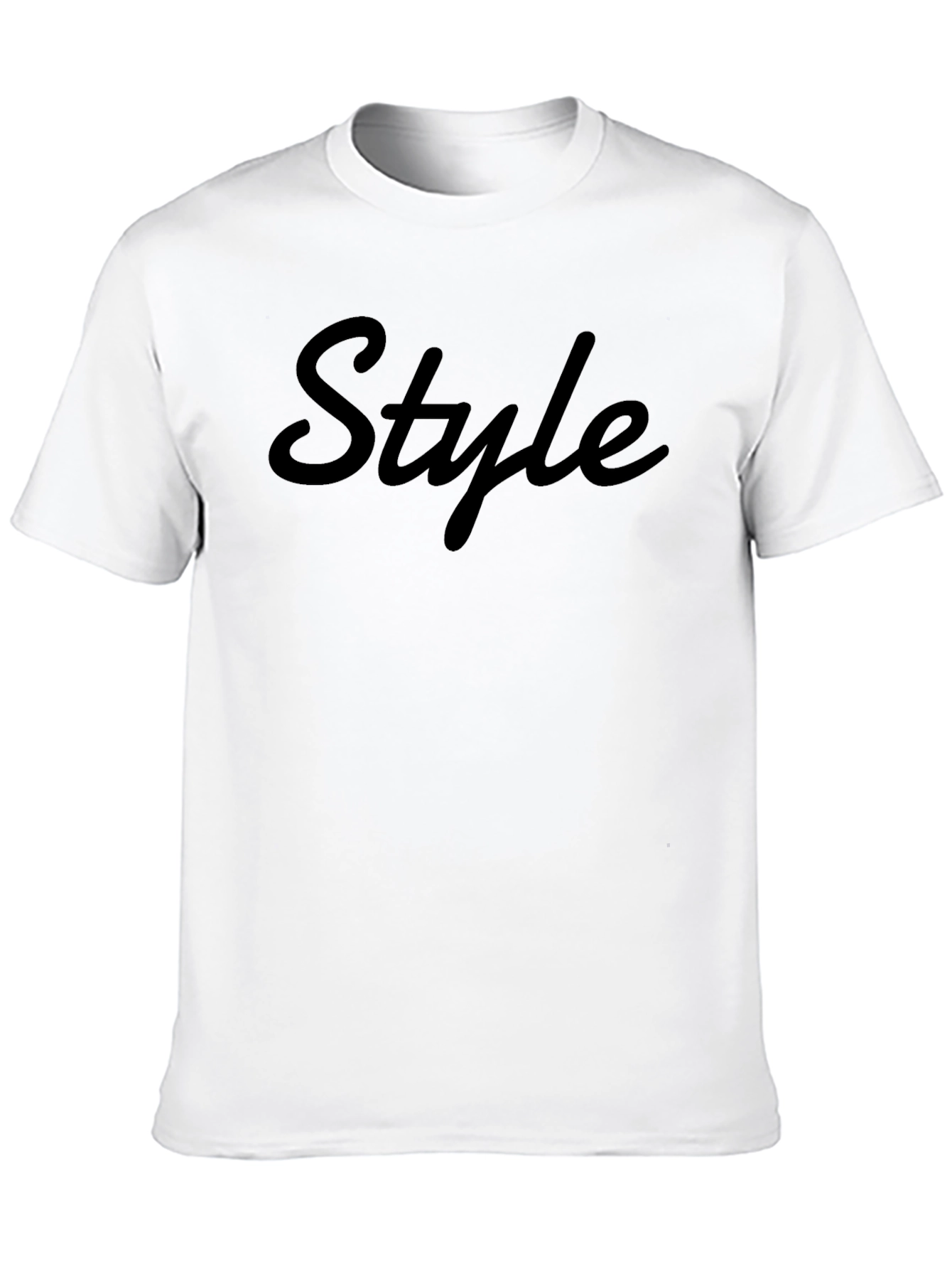 Mens Black Style Graphic Tee