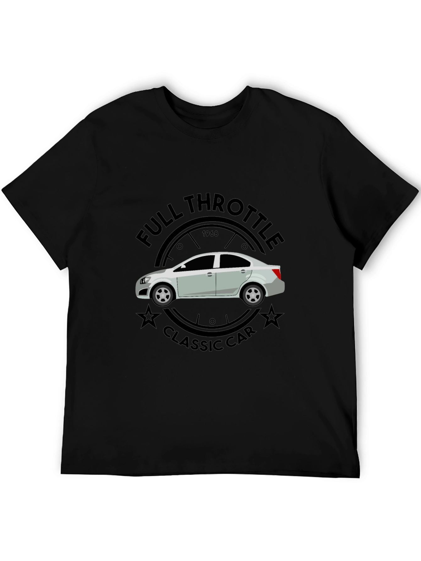 Full Throttle Classic Car Graphic T-Shirt