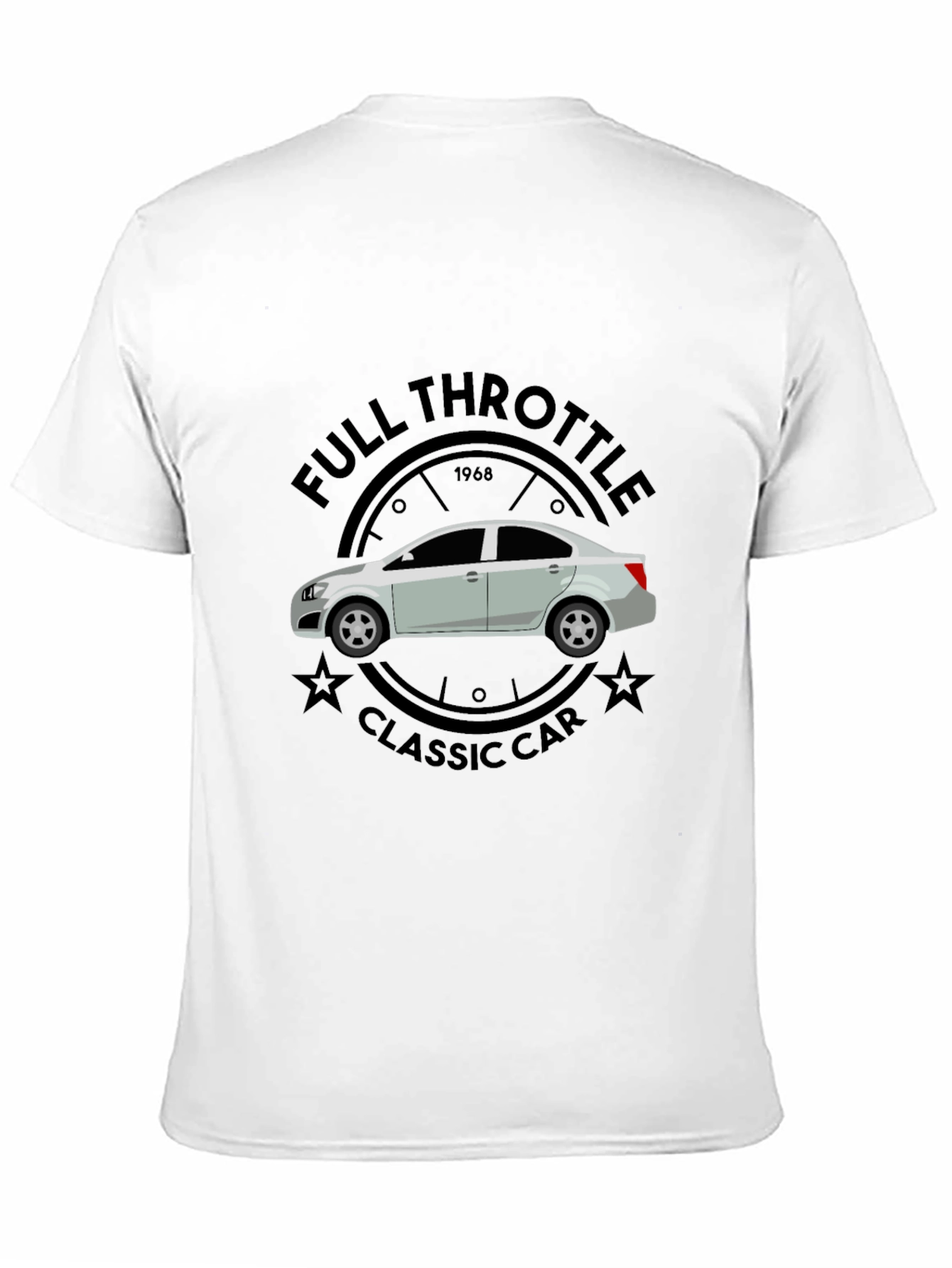 Full Throttle Classic Car Graphic T-Shirt