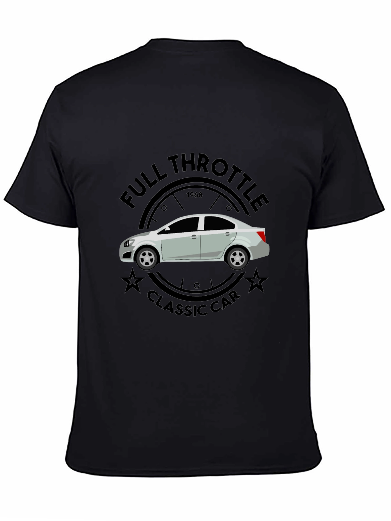 Full Throttle Classic Car Graphic T-Shirt