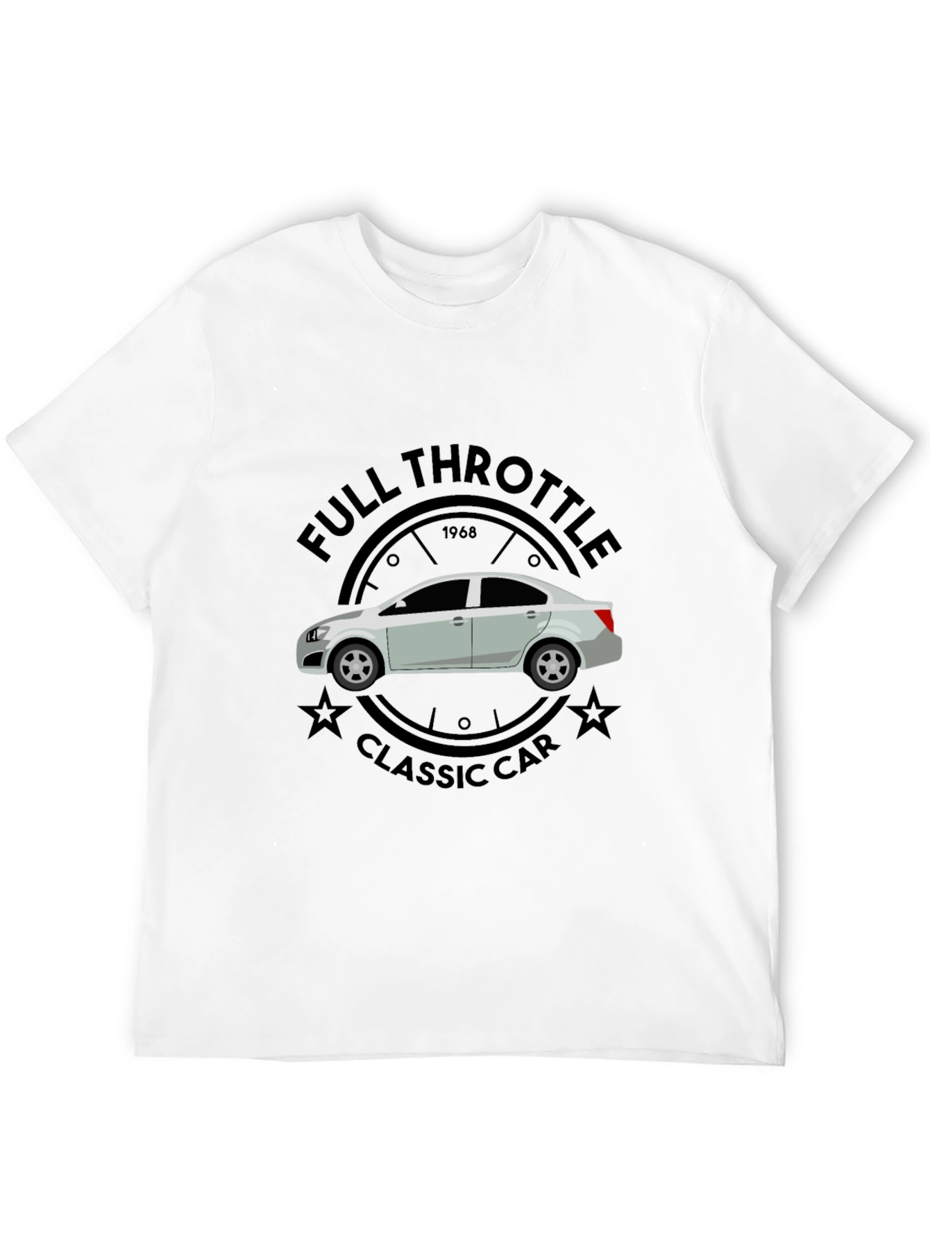 Full Throttle Classic Car Graphic T-Shirt