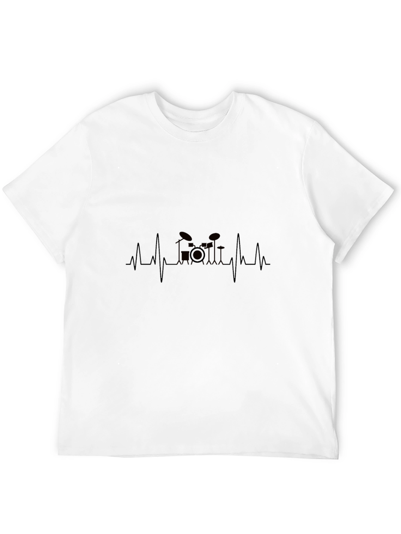 Drumbeat Heartbeat T-Shirt - Music Lover Tee