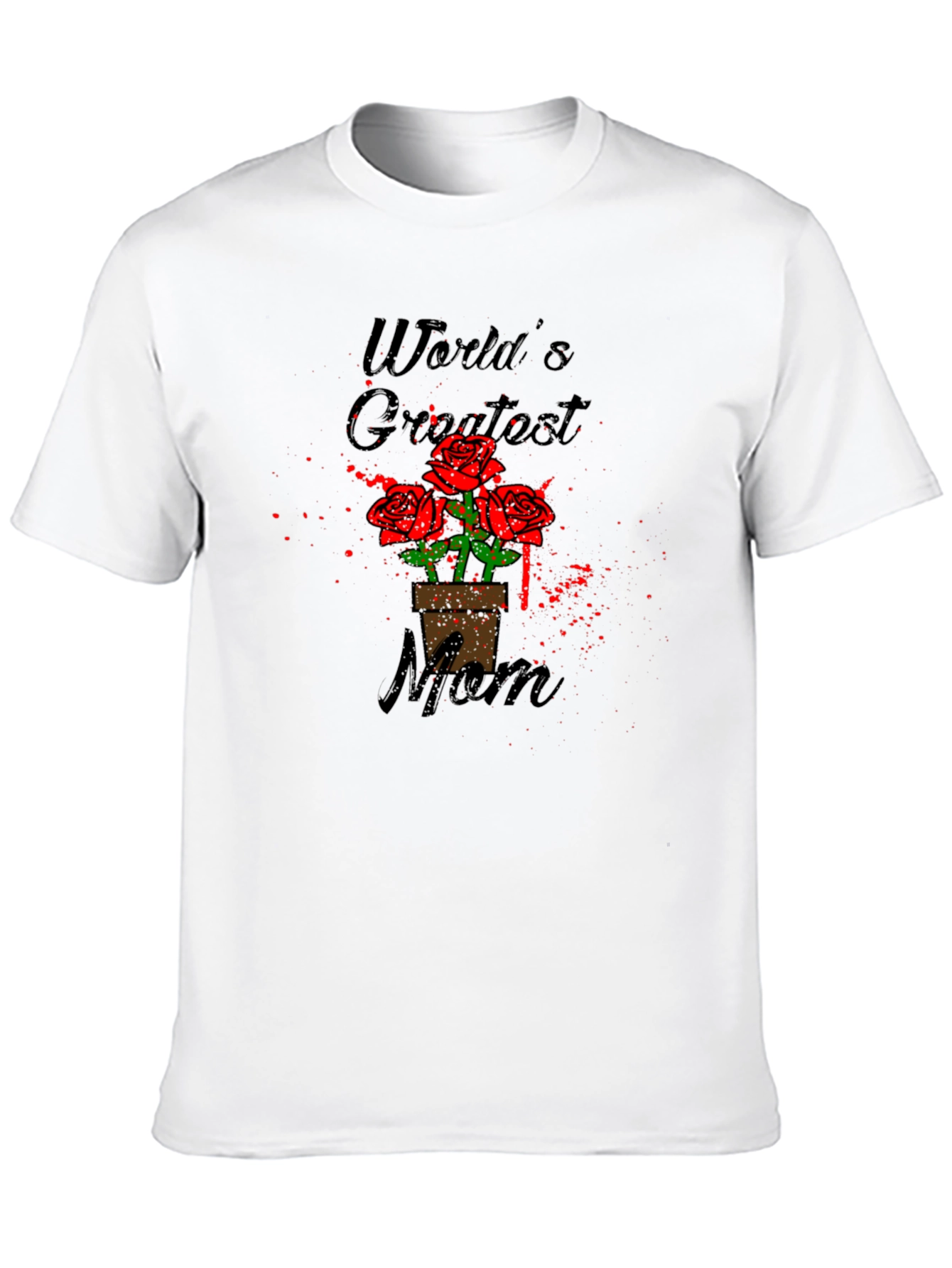 Worlds Greatest Mom Roses T-Shirt