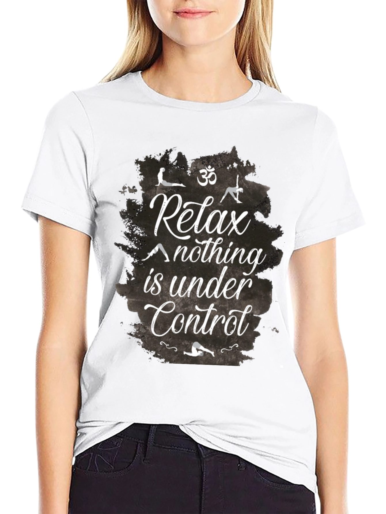 Relax Yoga Graphic Tee - Zen Mind T-Shirt