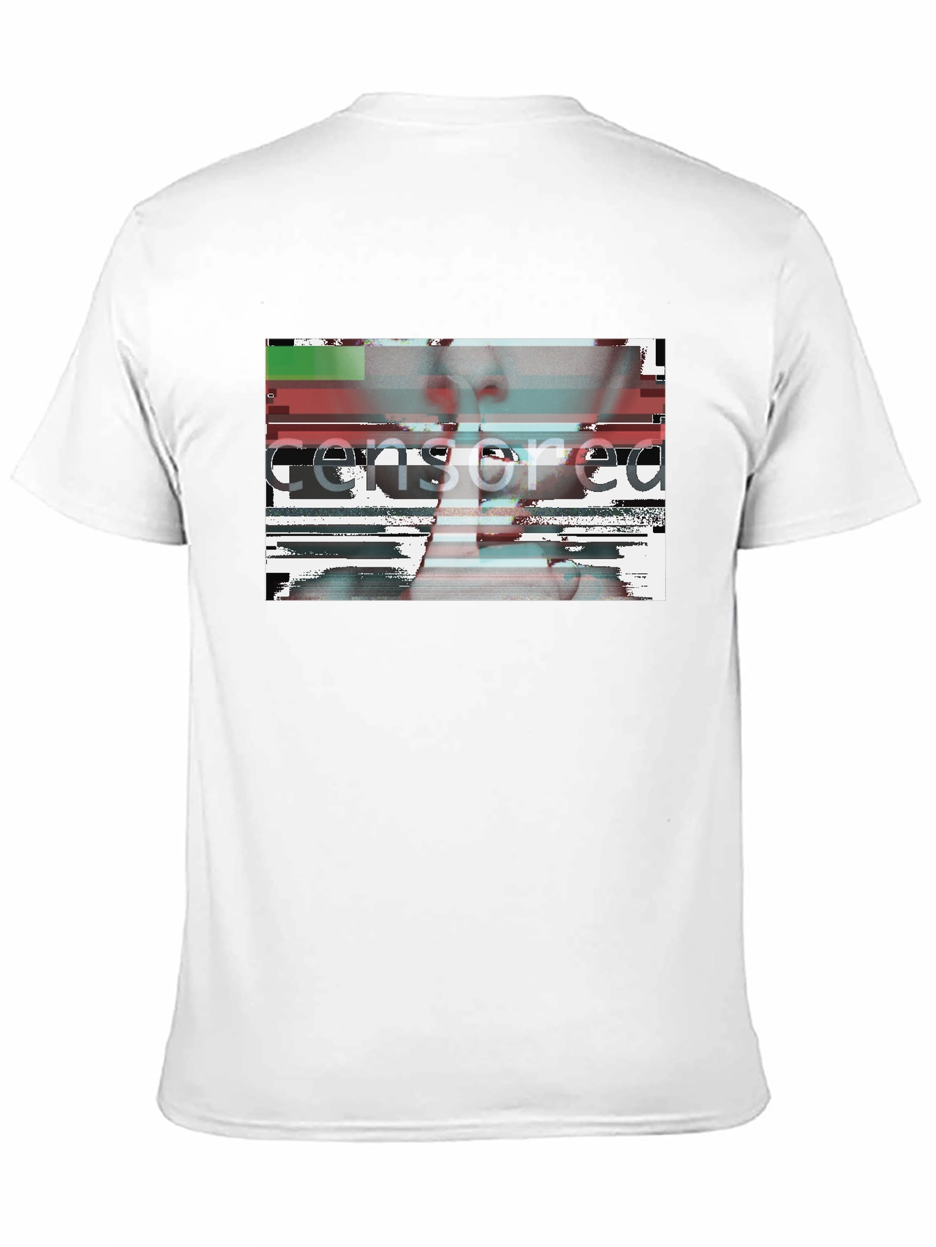 Censored Graphic Tee - Black Crew Neck T-Shirt