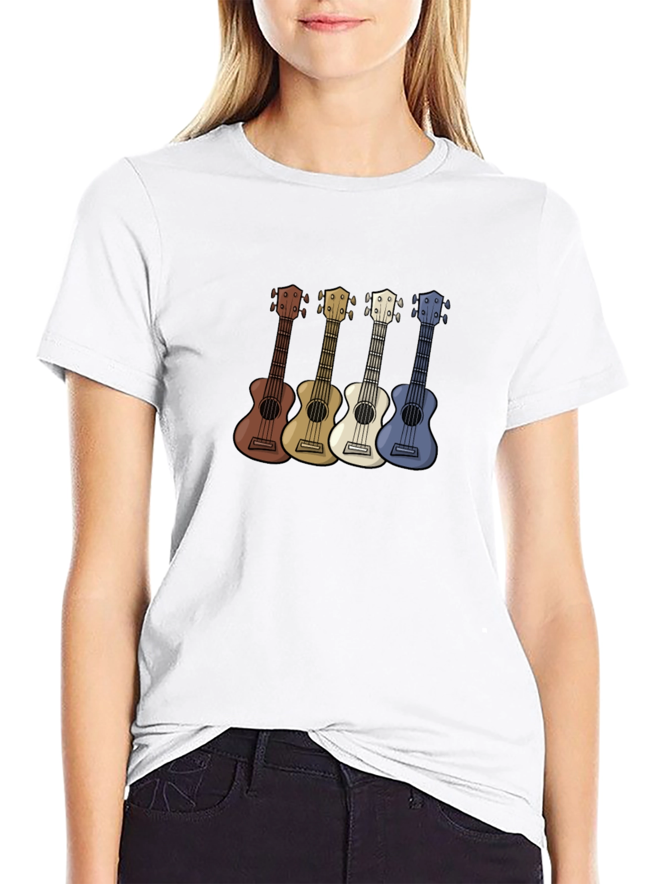 Ukulele T-Shirt - Retro Band Tee