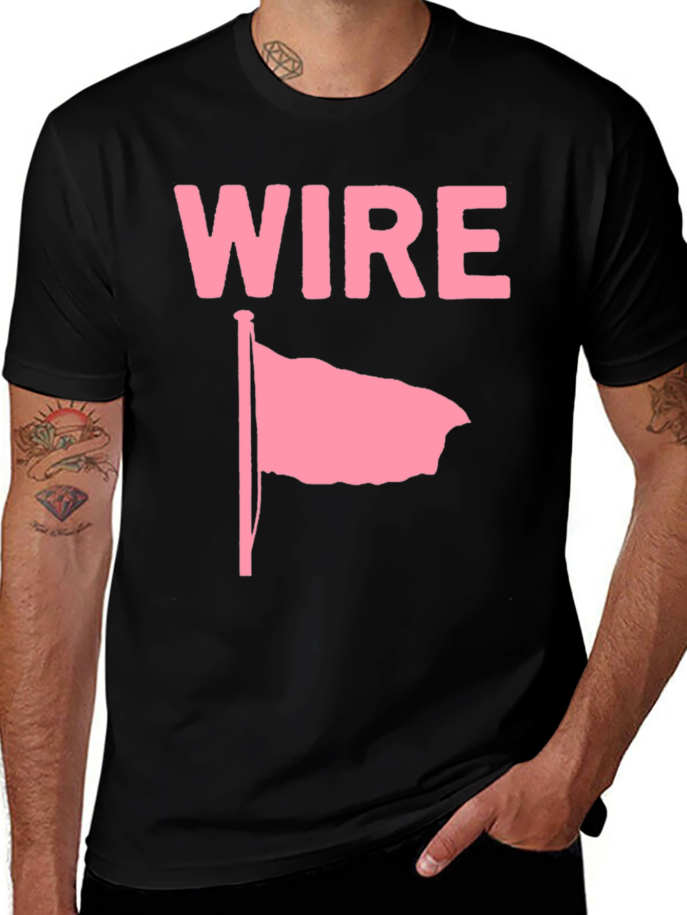 WIRE Pink Flag T-Shirt - Punk Rock Fashion