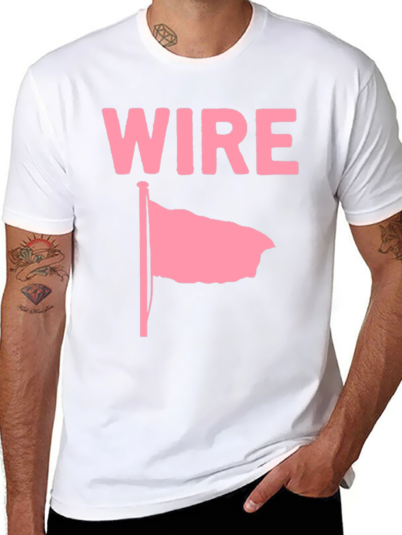 WIRE Pink Flag T-Shirt - Punk Rock Fashion