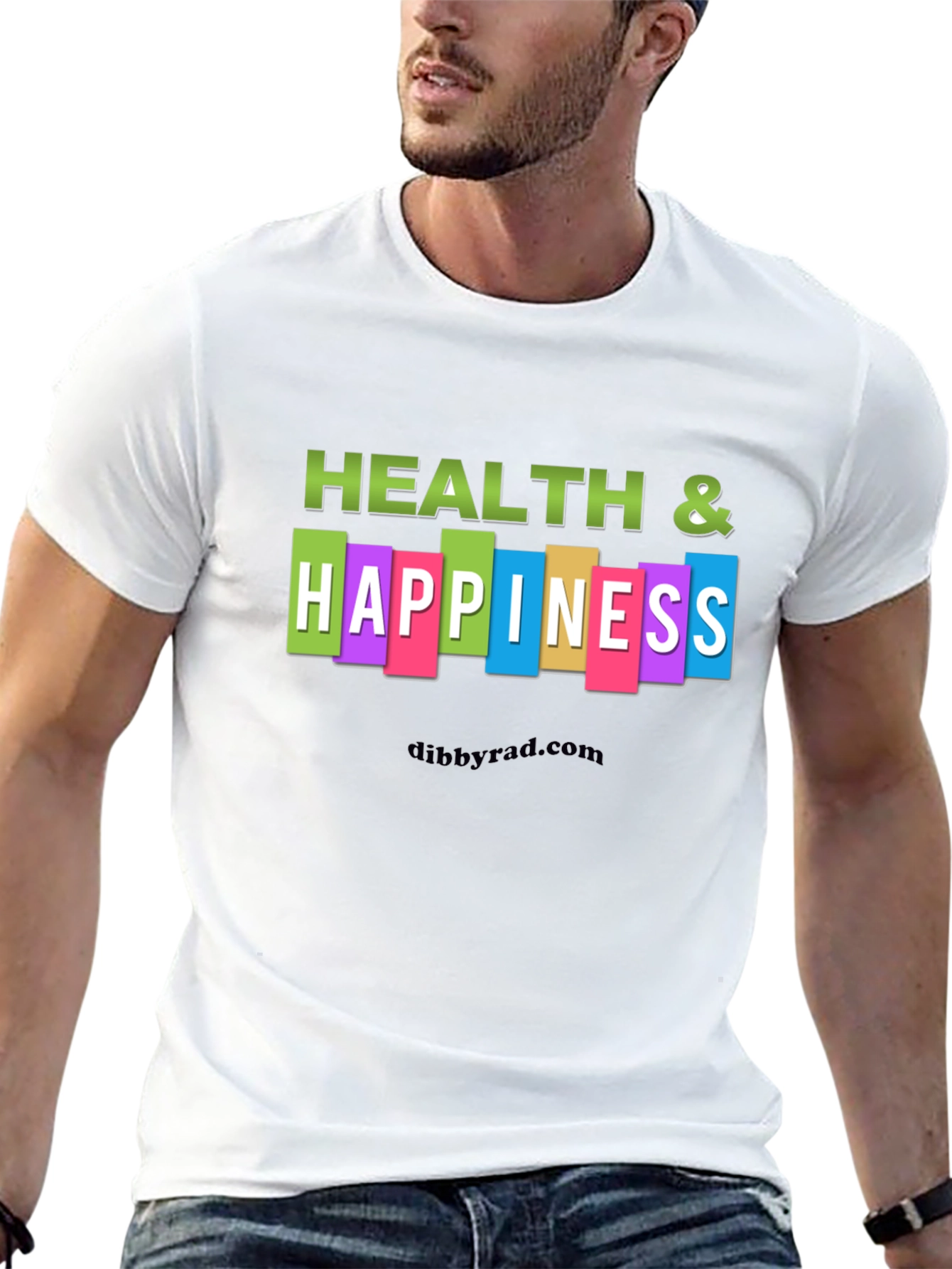Health & Happiness Graphic T-Shirt - Black