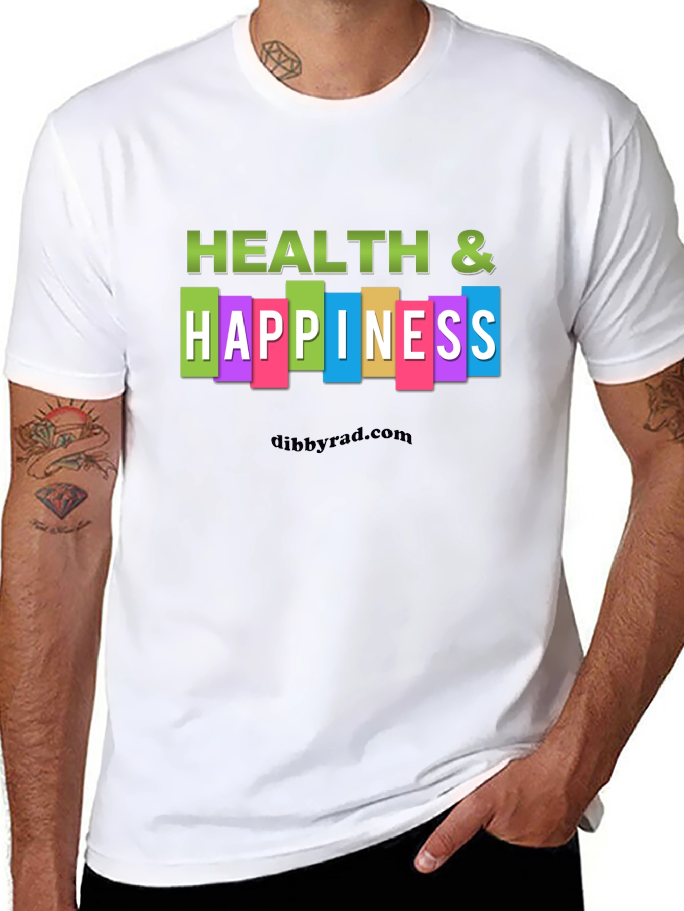 Health & Happiness Graphic T-Shirt - Black