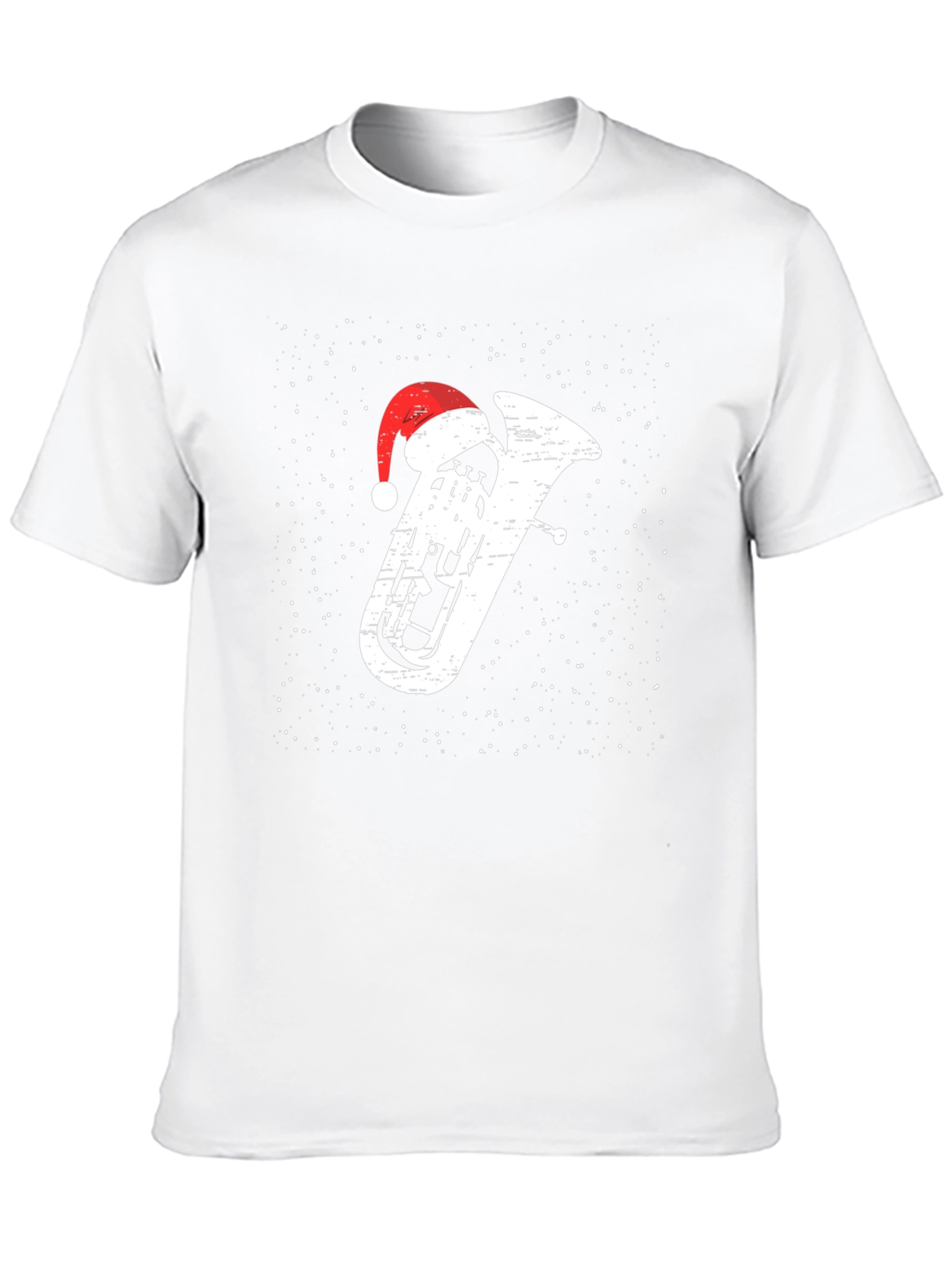 Christmas Tuba Santa Hat T-Shirt