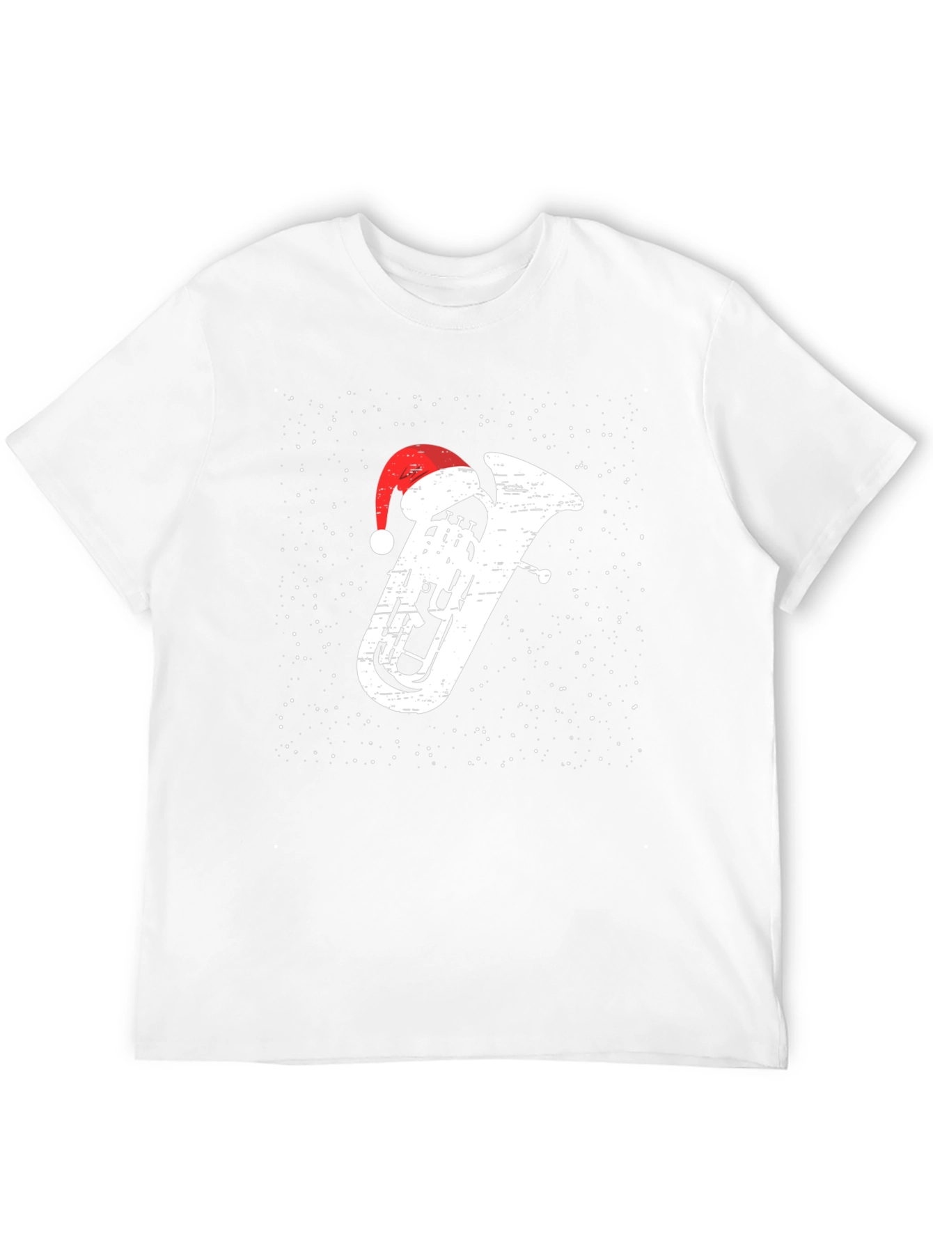 Christmas Tuba Santa Hat T-Shirt