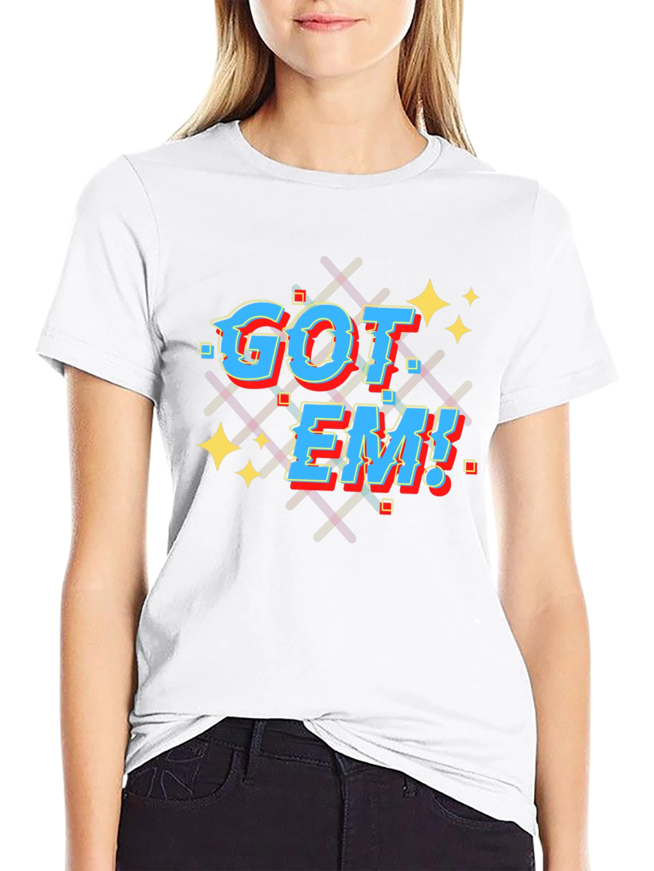 Got Em! Graphic T-Shirt - Black