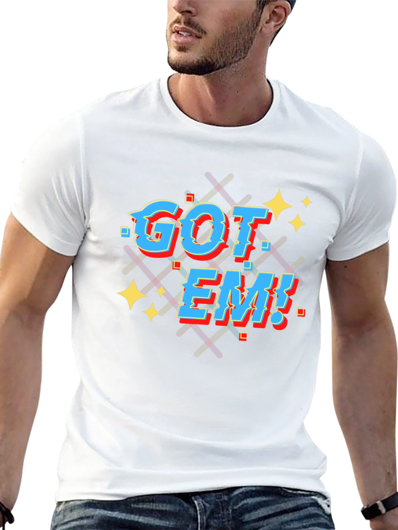 Got Em! Graphic T-Shirt - Black