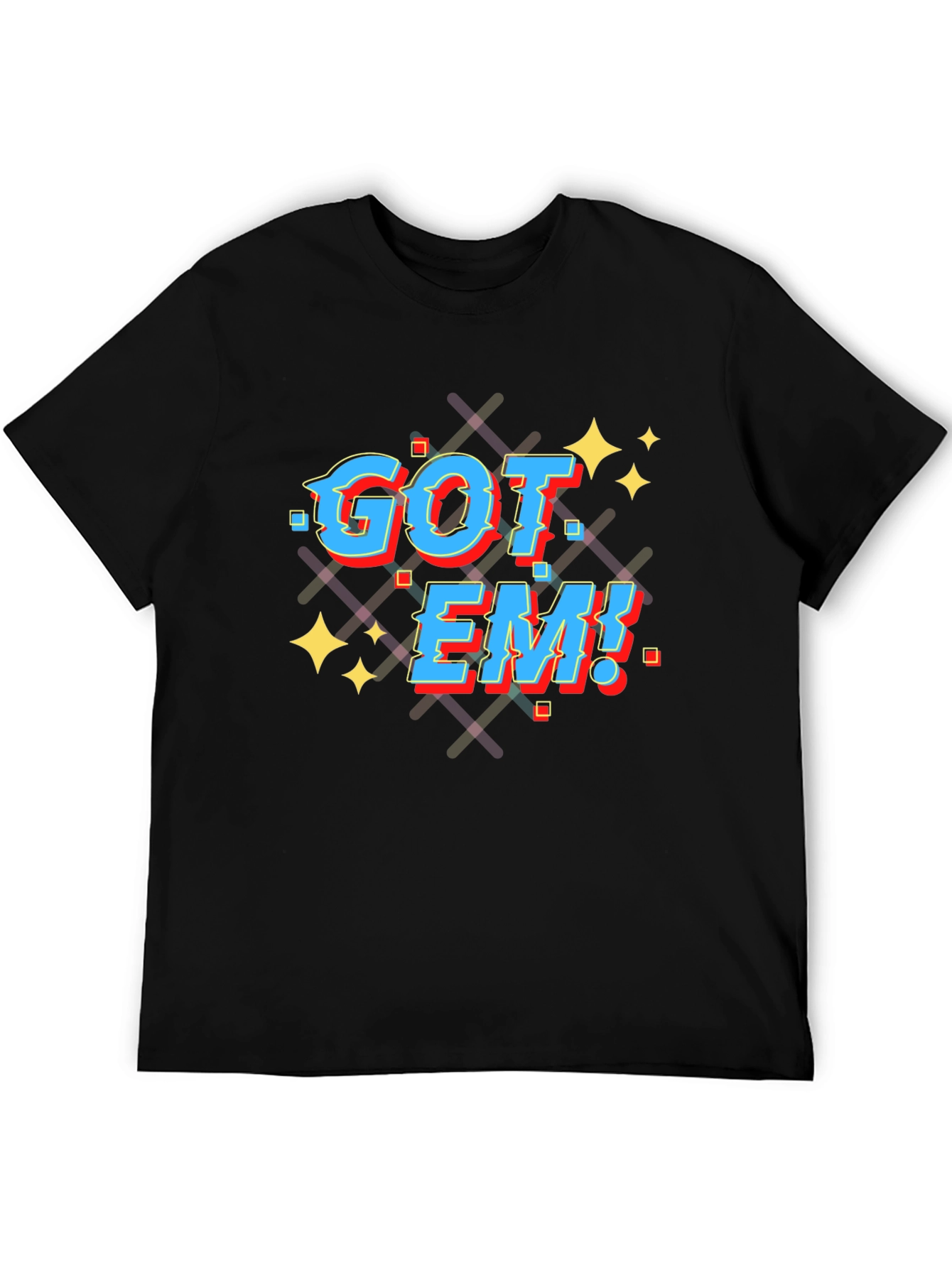 Got Em! Graphic T-Shirt - Black