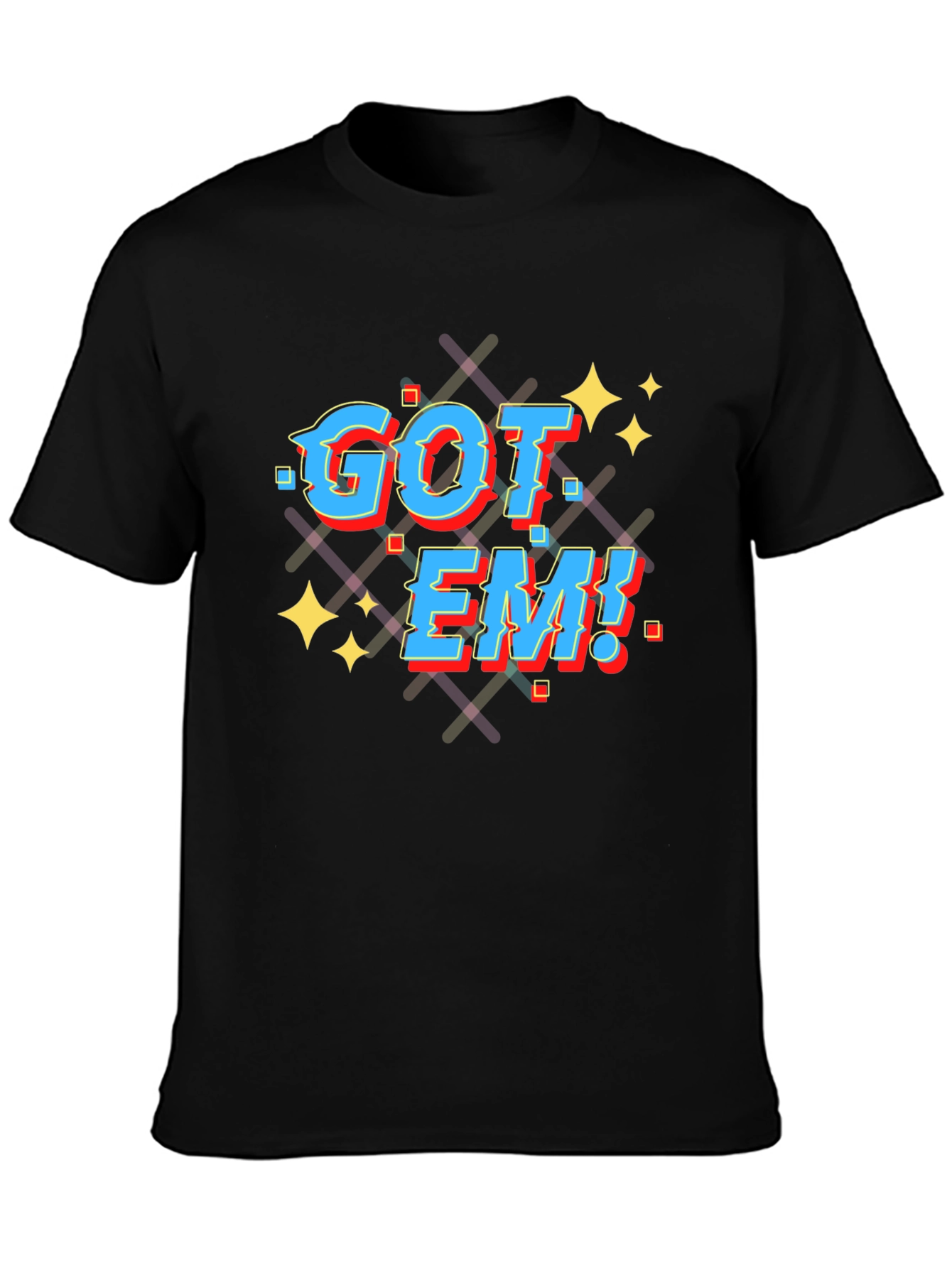 Got Em! Graphic T-Shirt - Black