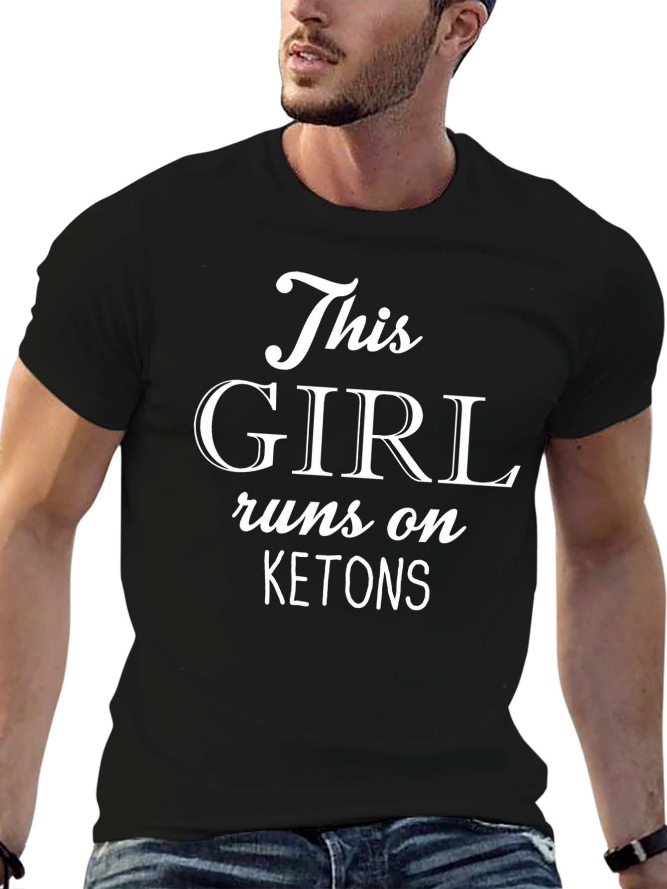 This Girl Runs on Ketones Black T-Shirt
