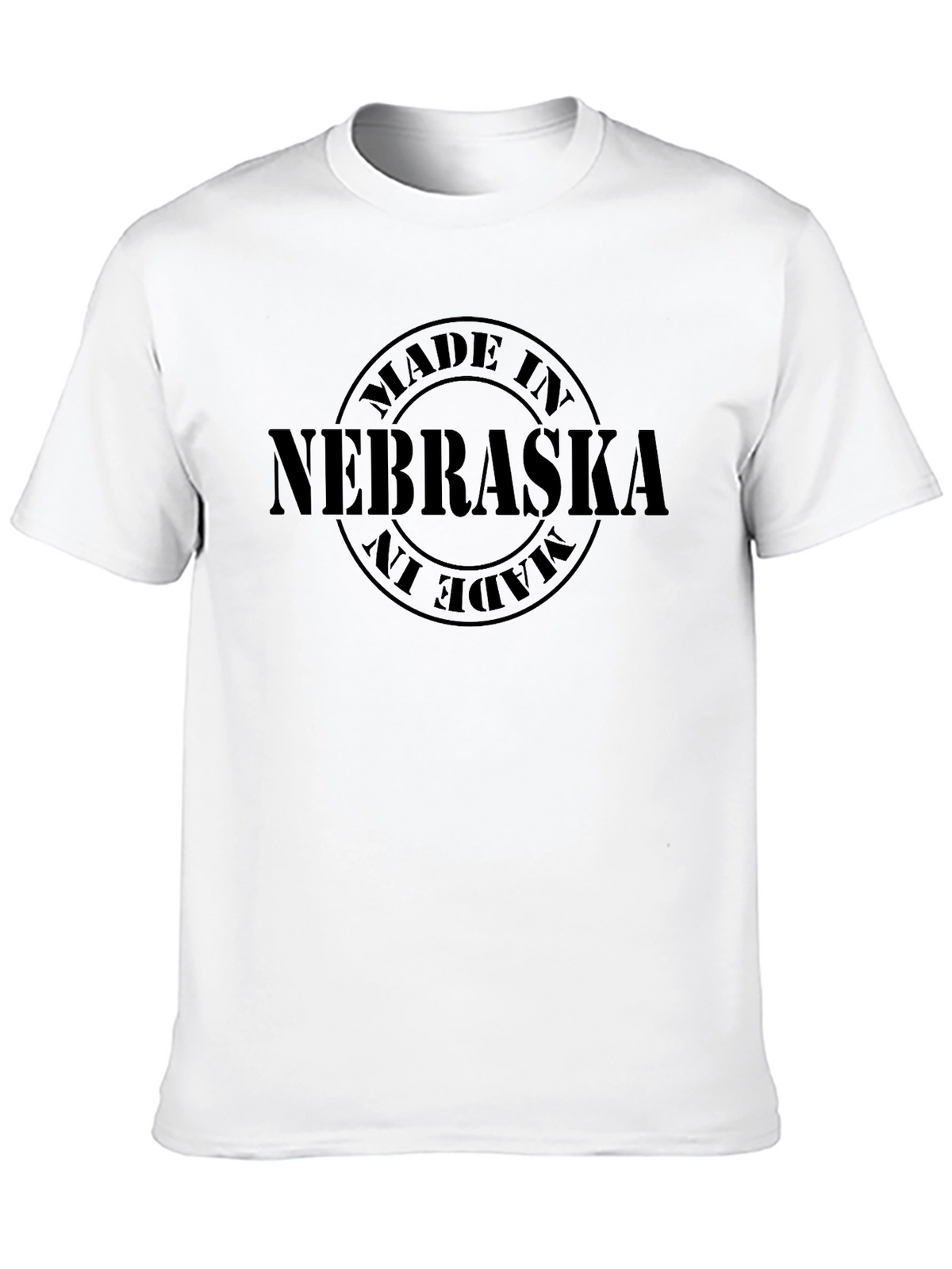 Made in Nebraska Black T-Shirt