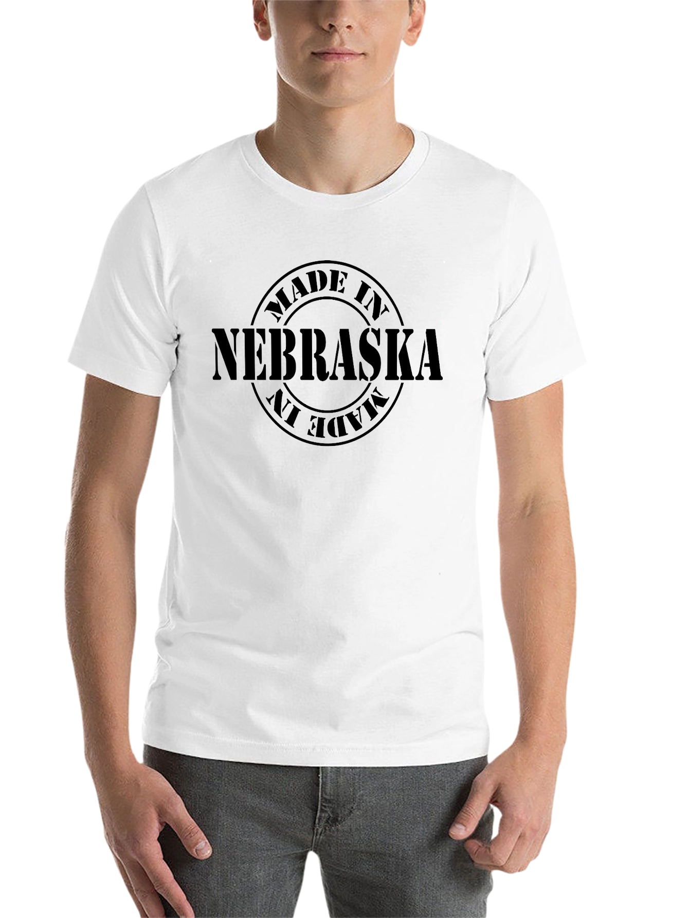 Made in Nebraska Black T-Shirt