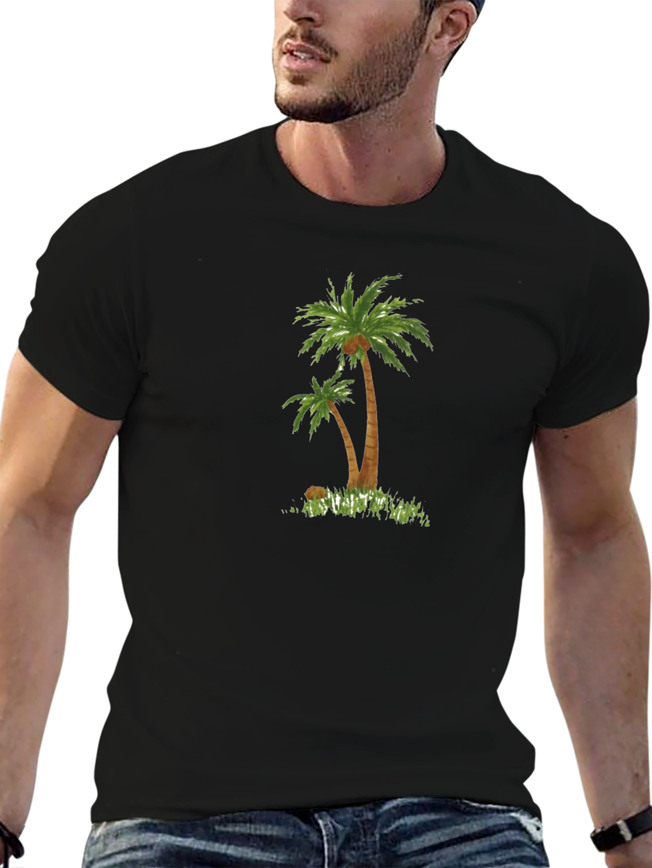 Palm Tree Graphic Tee - Tropical Vibe