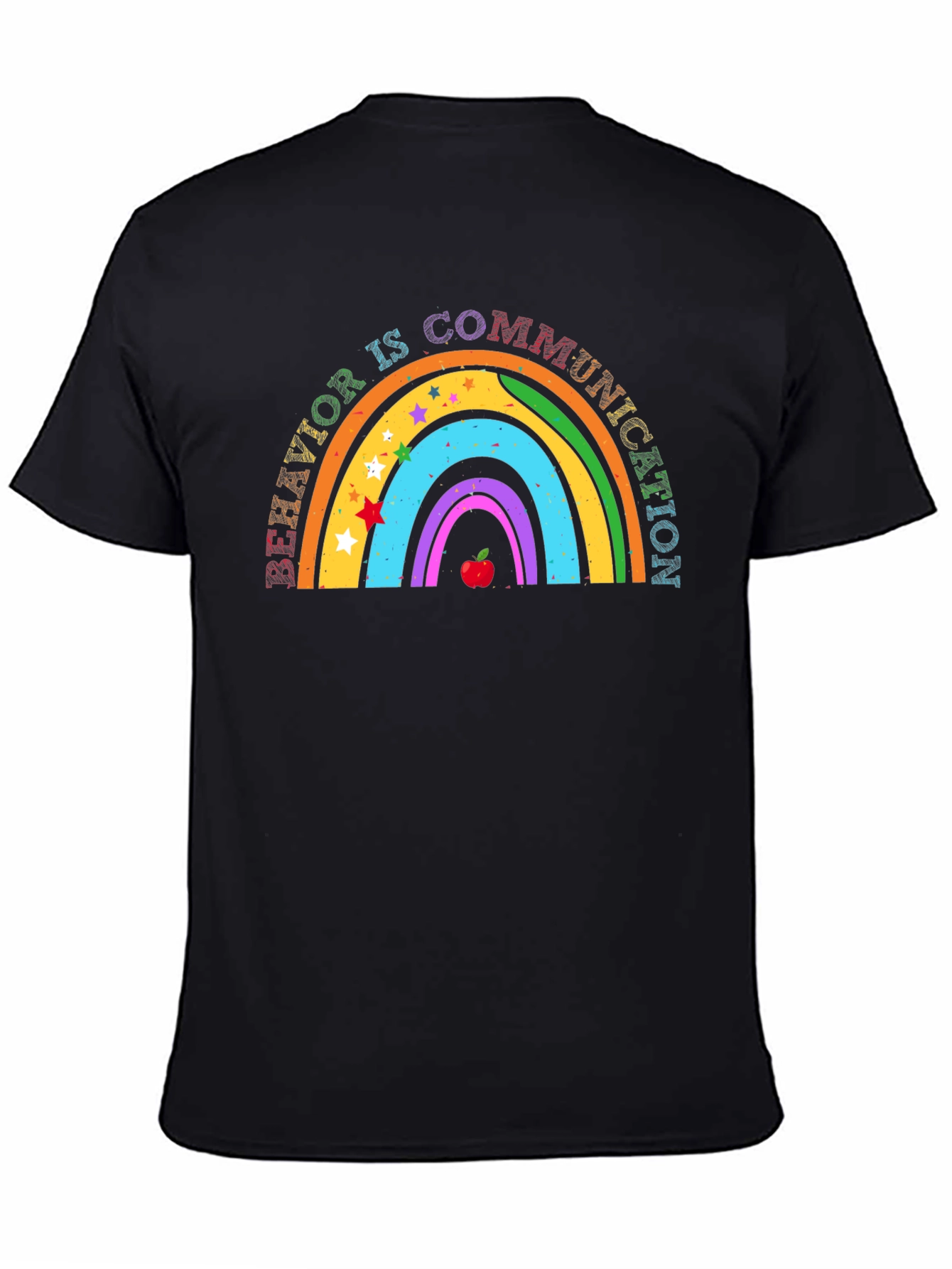 Behavior Is Communication Rainbow Graphic Tee