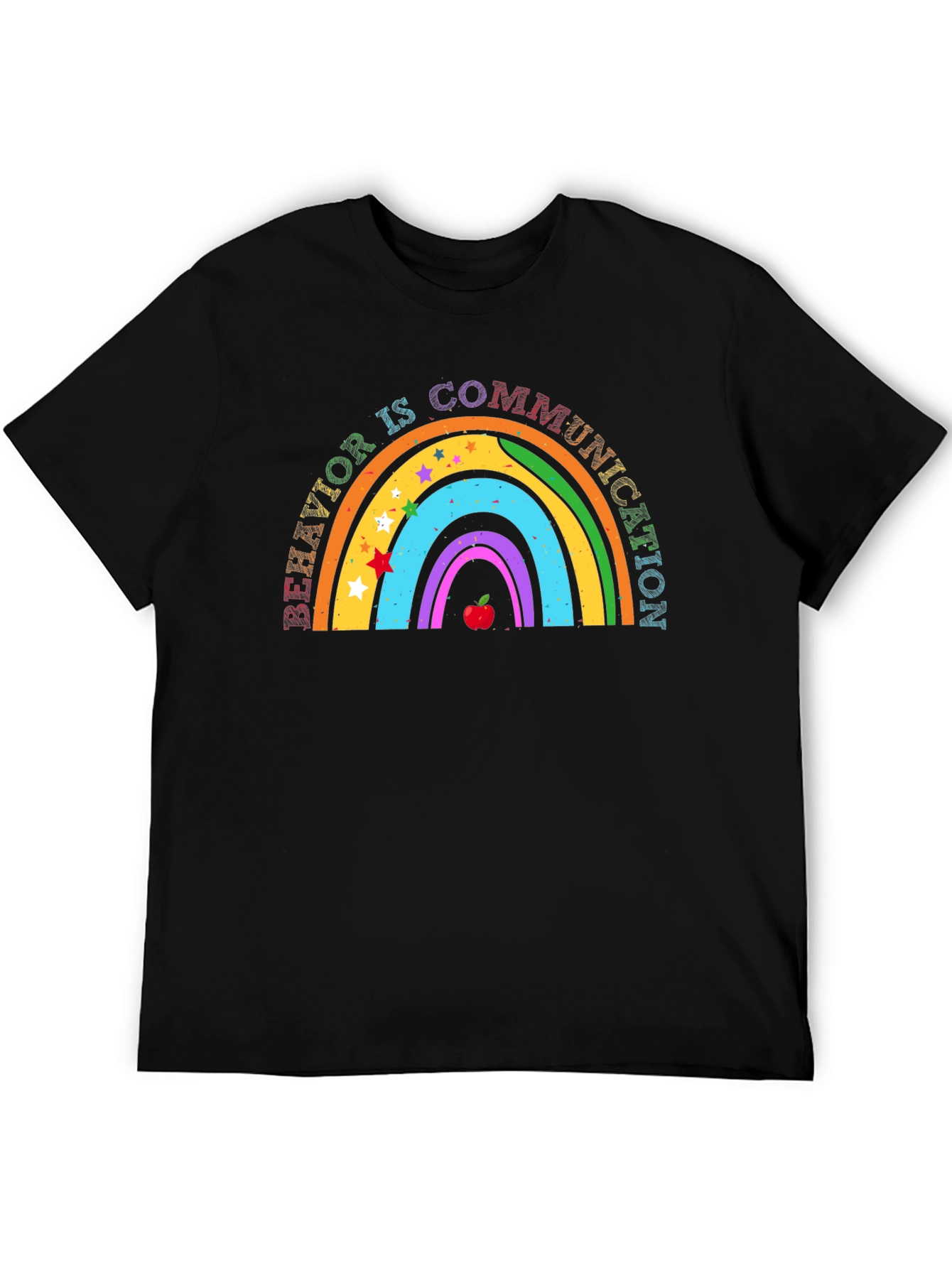 Behavior Is Communication Rainbow Graphic Tee