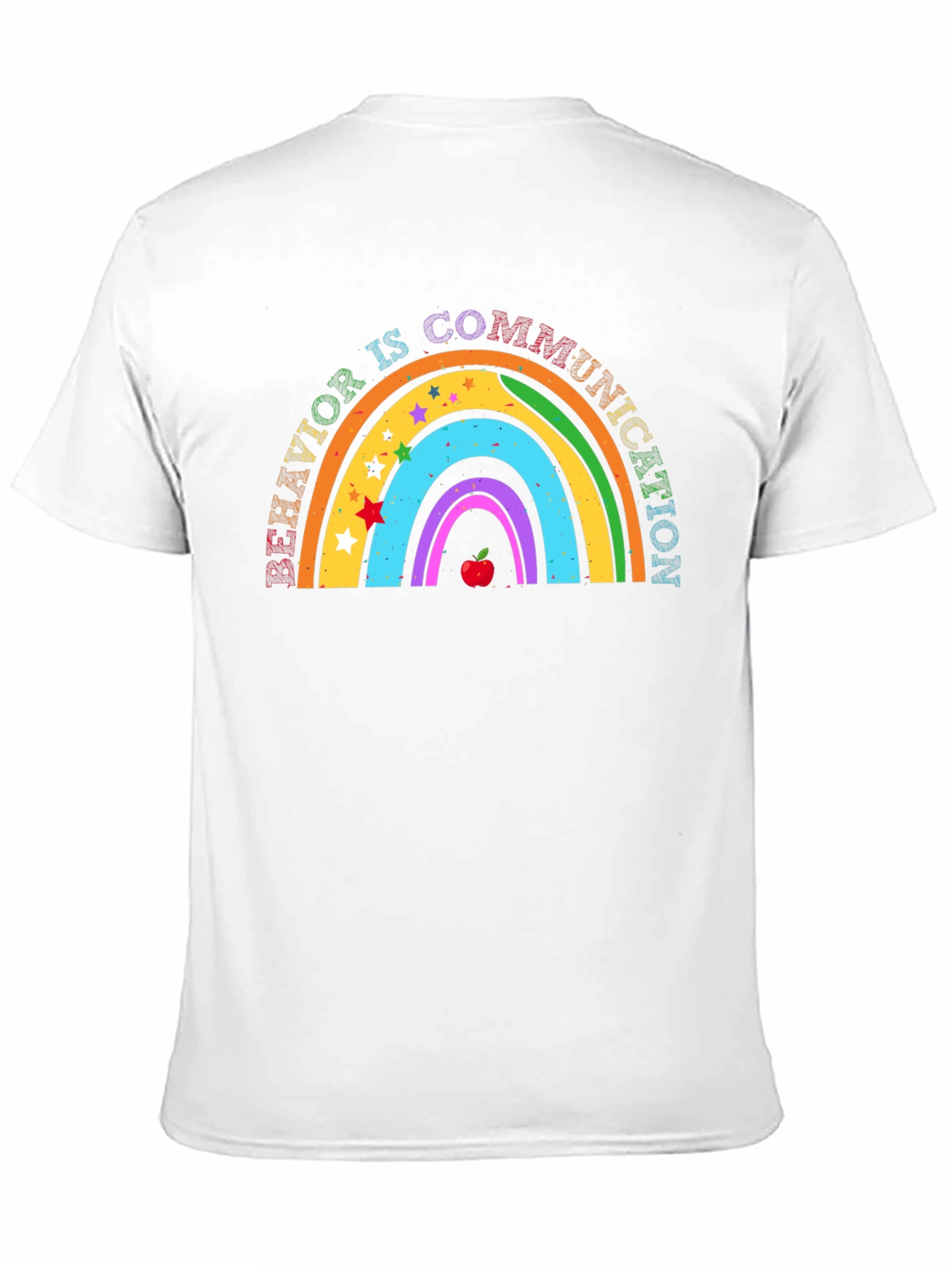 Behavior Is Communication Rainbow Graphic Tee