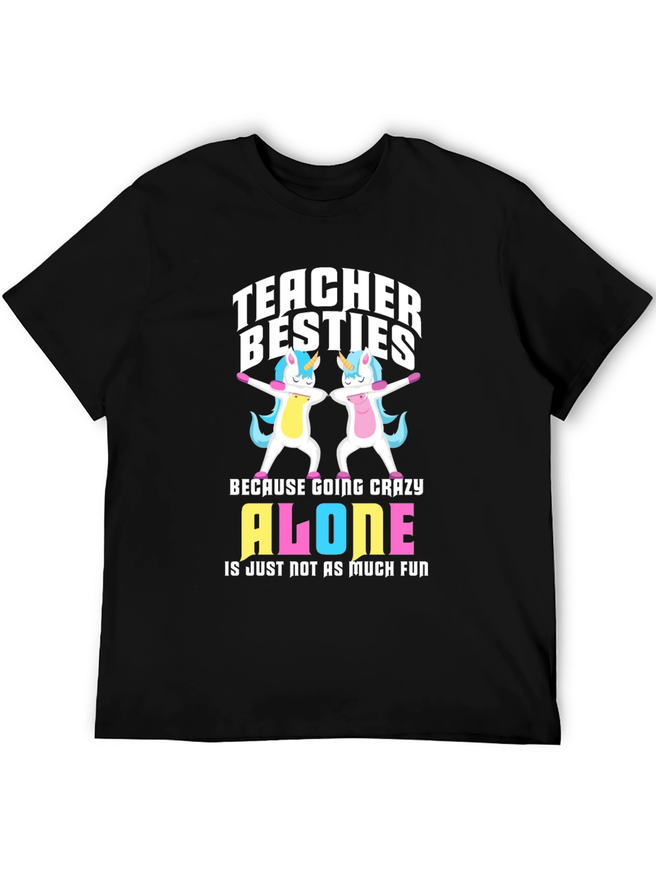 Teacher Besties Unicorn Graphic Tee