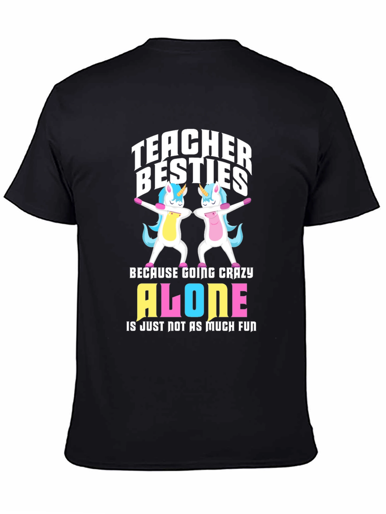 Teacher Besties Unicorn Graphic Tee