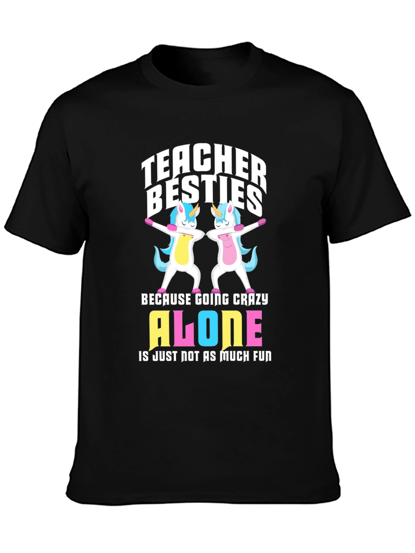Teacher Besties Unicorn Graphic Tee