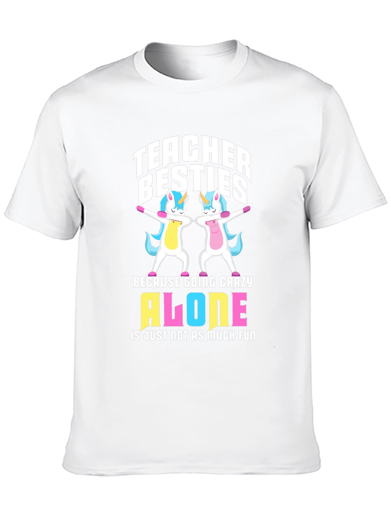 Teacher Besties Unicorn Graphic Tee
