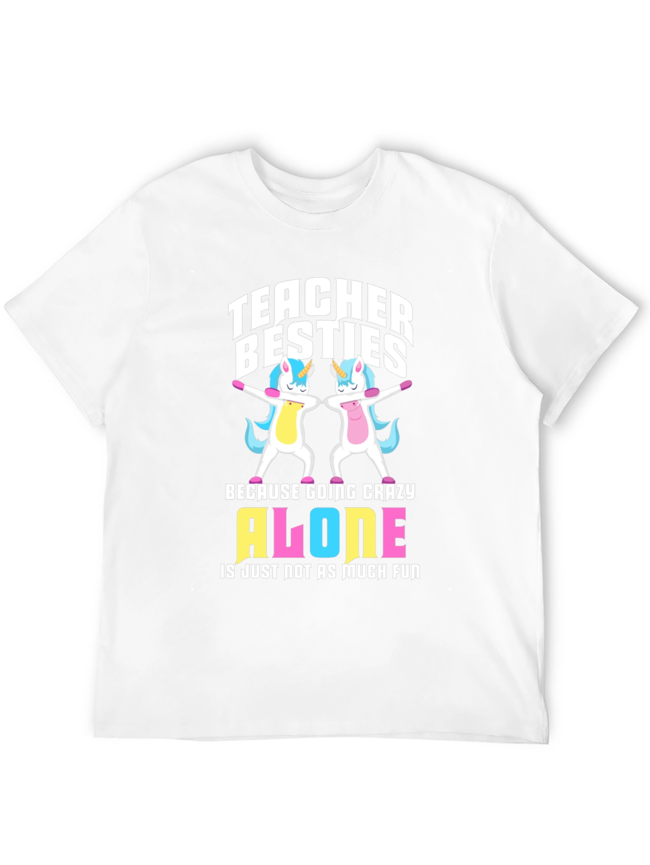 Teacher Besties Unicorn Graphic Tee