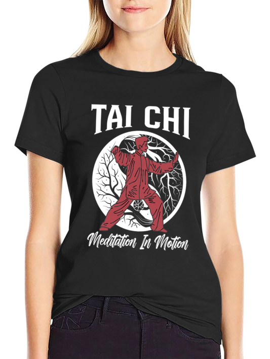Tai Chi Meditation T-Shirt - Martial Arts Yin Yang Tee