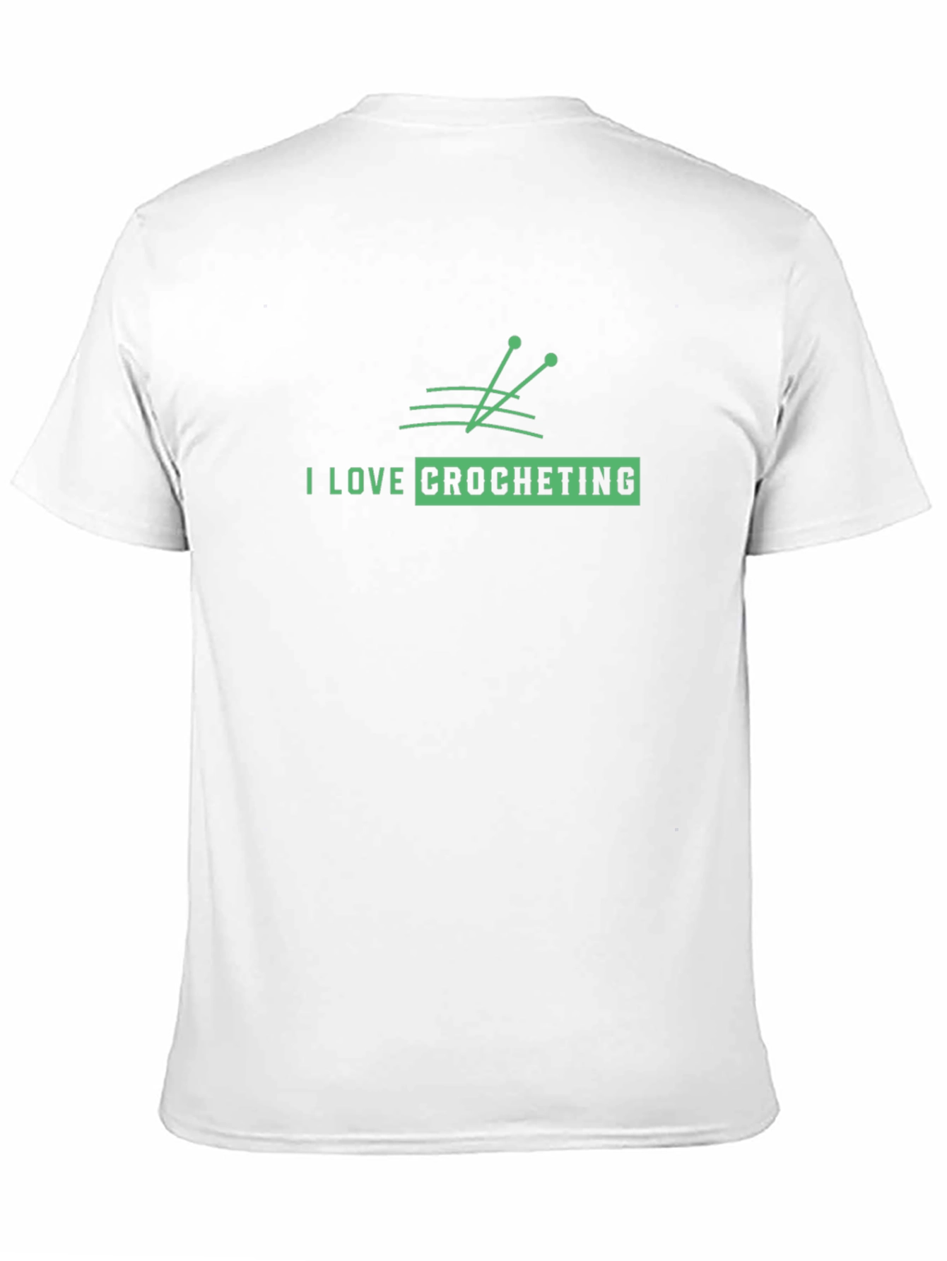I Love Crocheting Graphic T-Shirt - Black