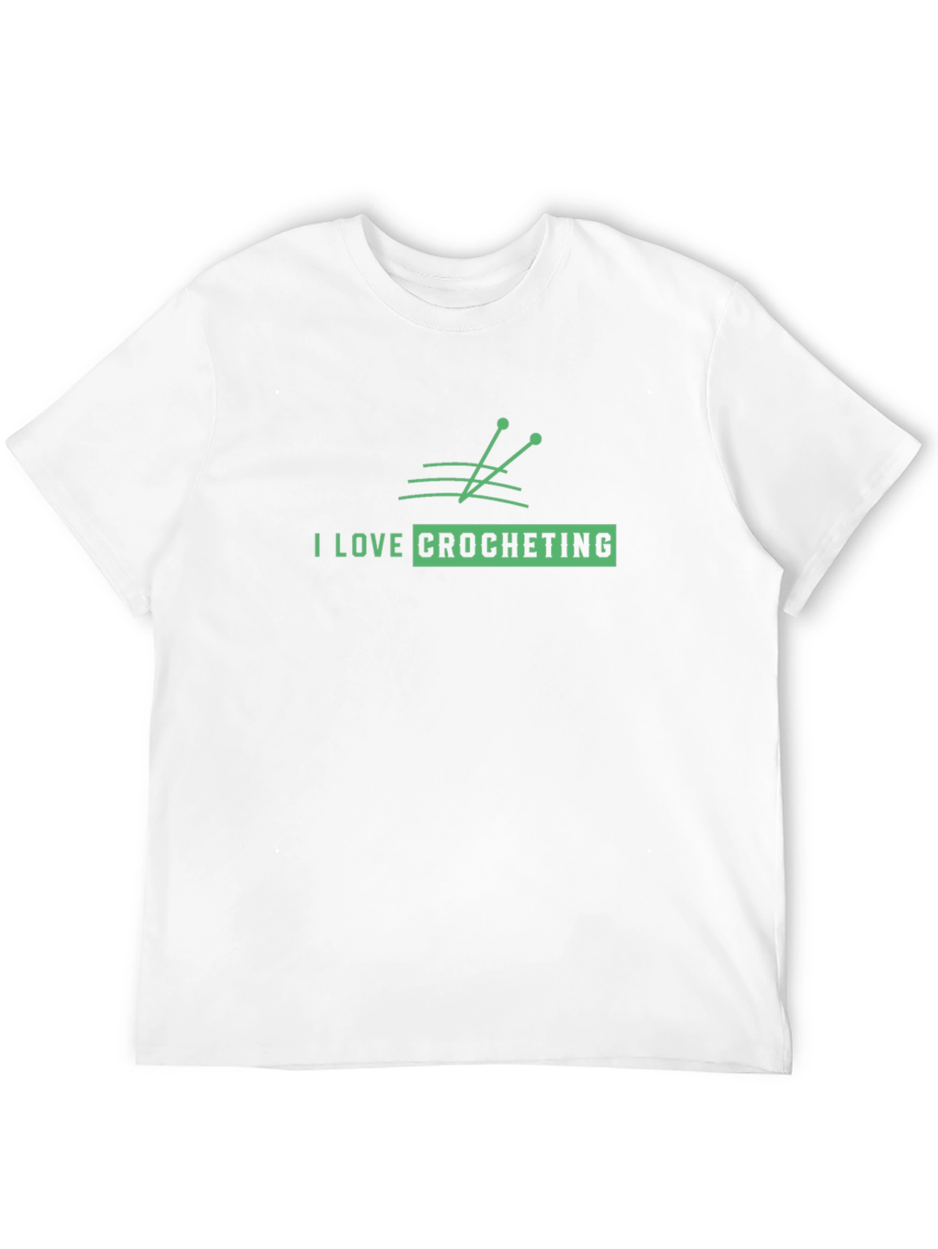 I Love Crocheting Graphic T-Shirt - Black
