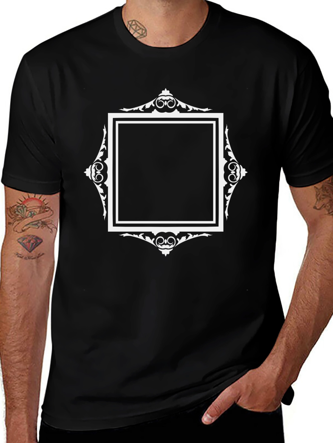 Framed Graphic Tee - Modern Style