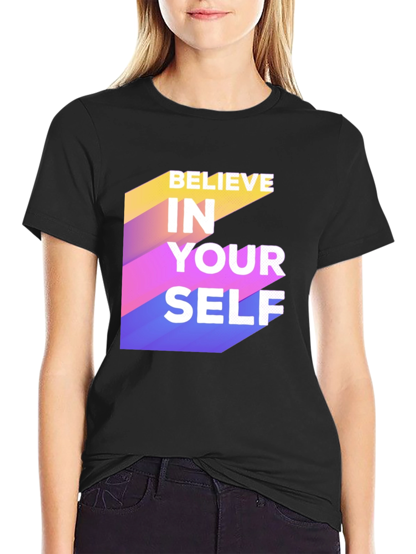 Believe In Yourself Graphic Tee - Motivational Shirt