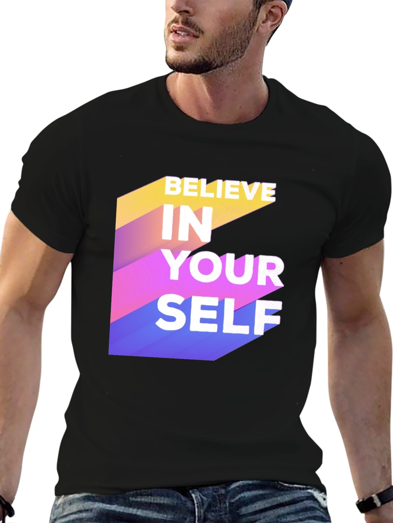 Believe In Yourself Graphic Tee - Motivational Shirt