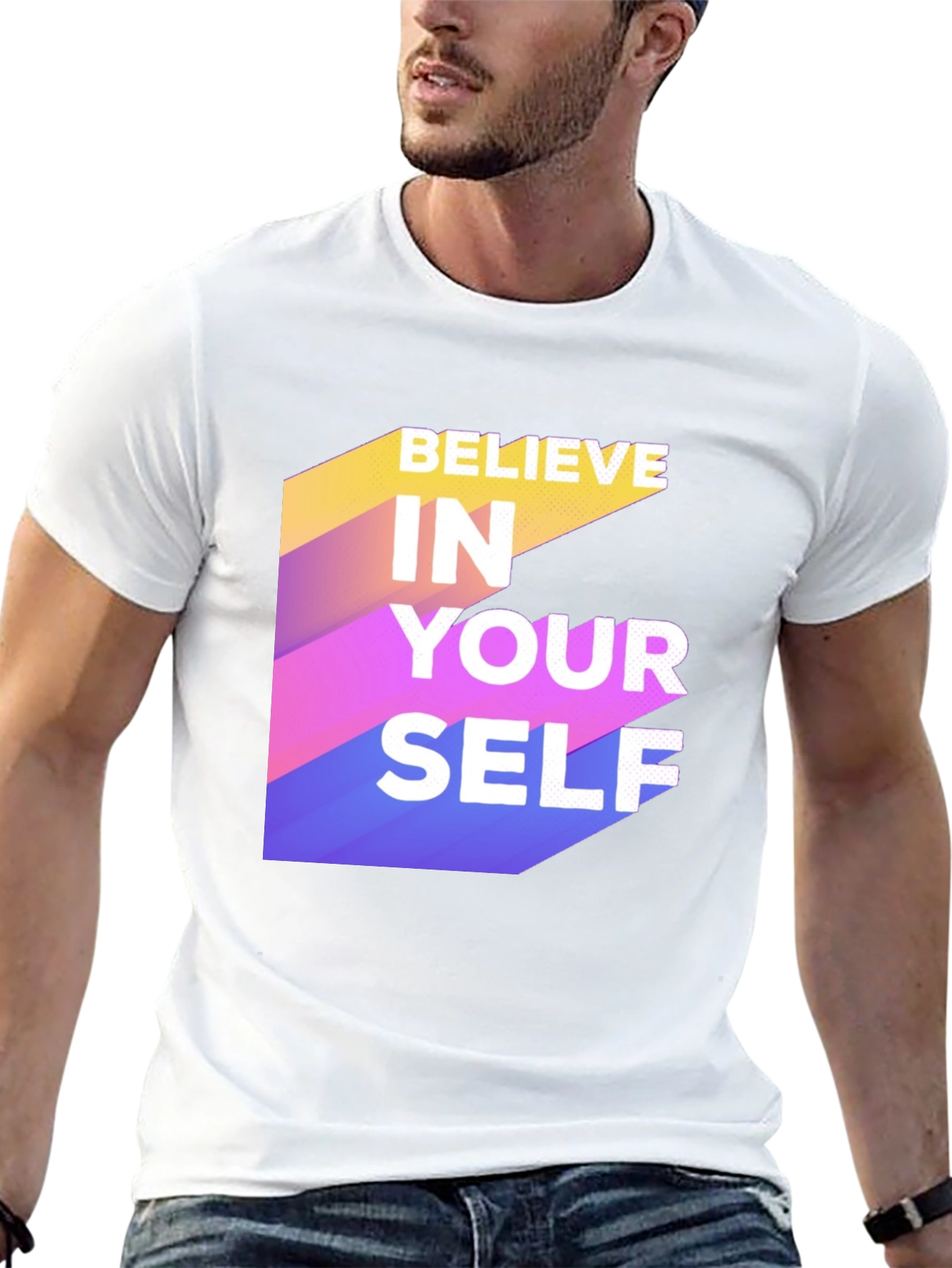 Believe In Yourself Graphic Tee - Motivational Shirt