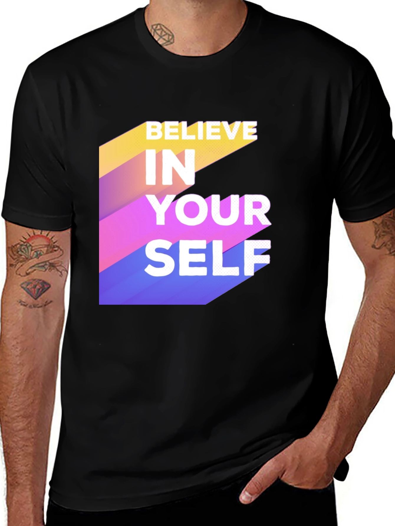 Believe In Yourself Graphic Tee - Motivational Shirt