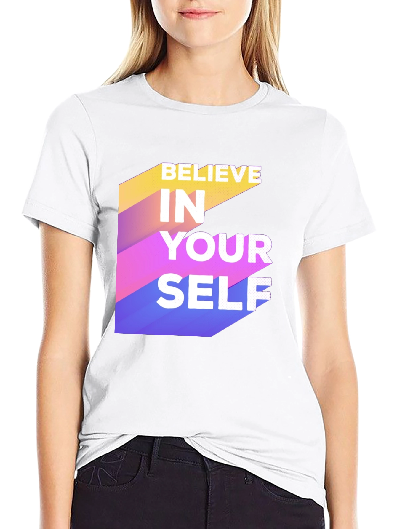 Believe In Yourself Graphic Tee - Motivational Shirt